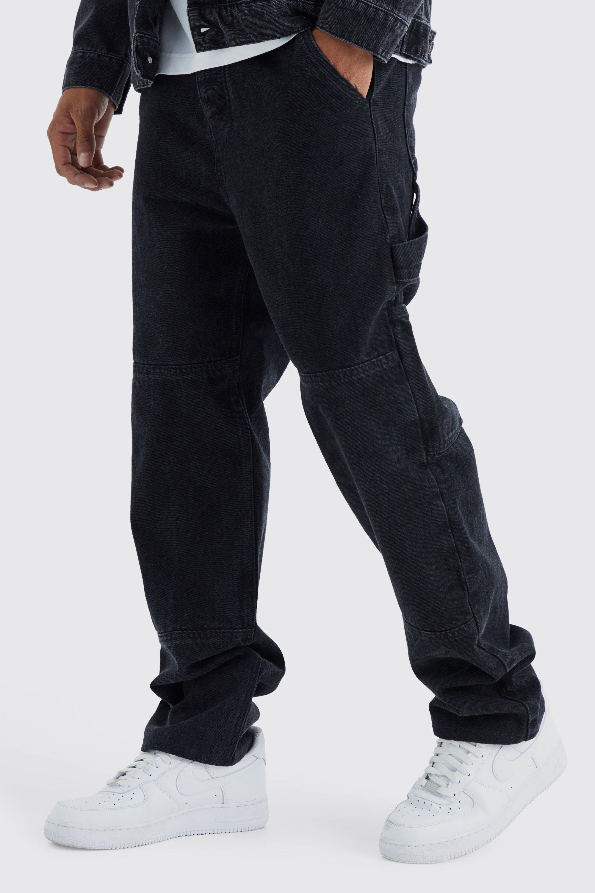 Relaxed Fit Carpenter Jeans With Drop Crotch