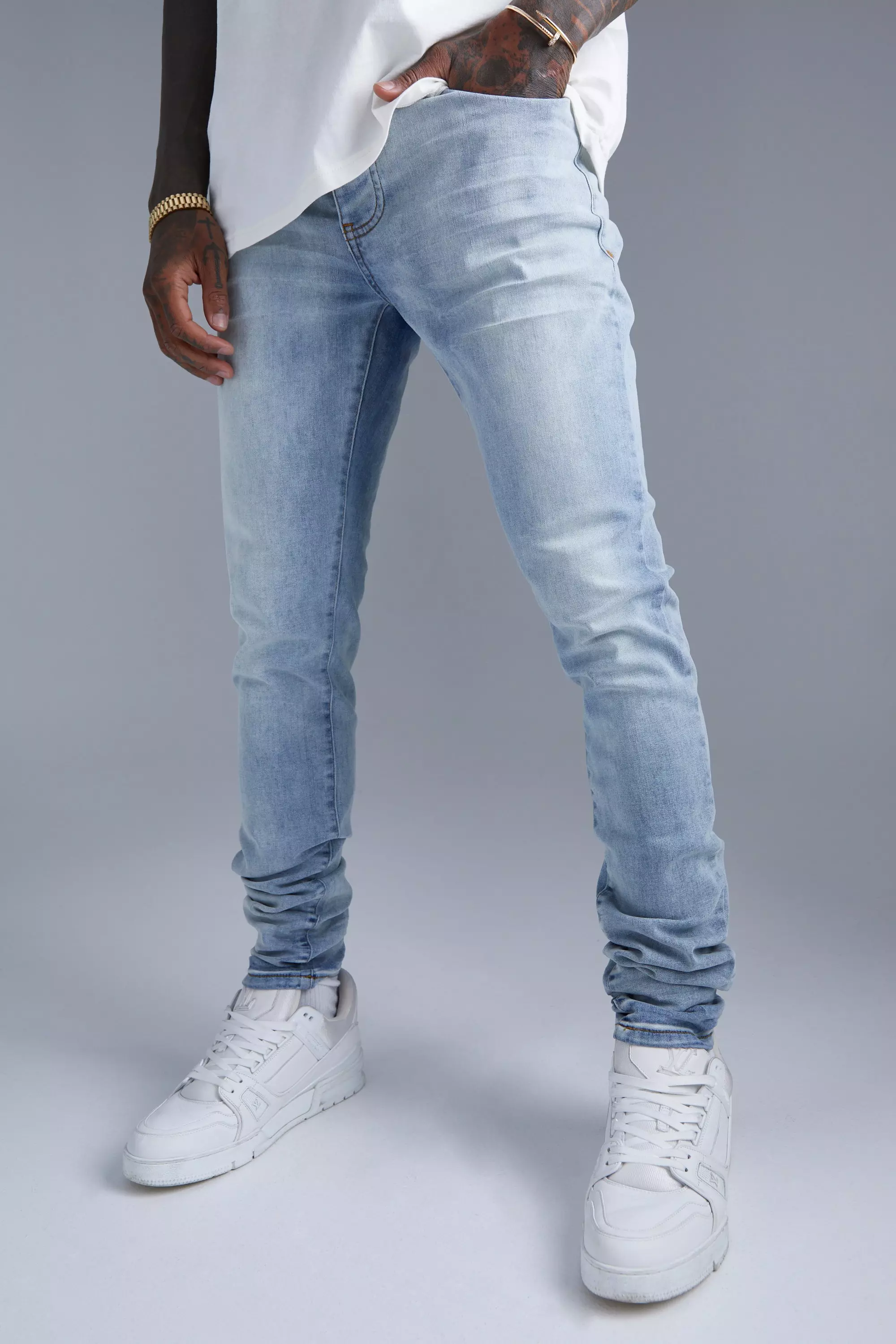 Skinny Jeans, Ice blue alternatives Bild