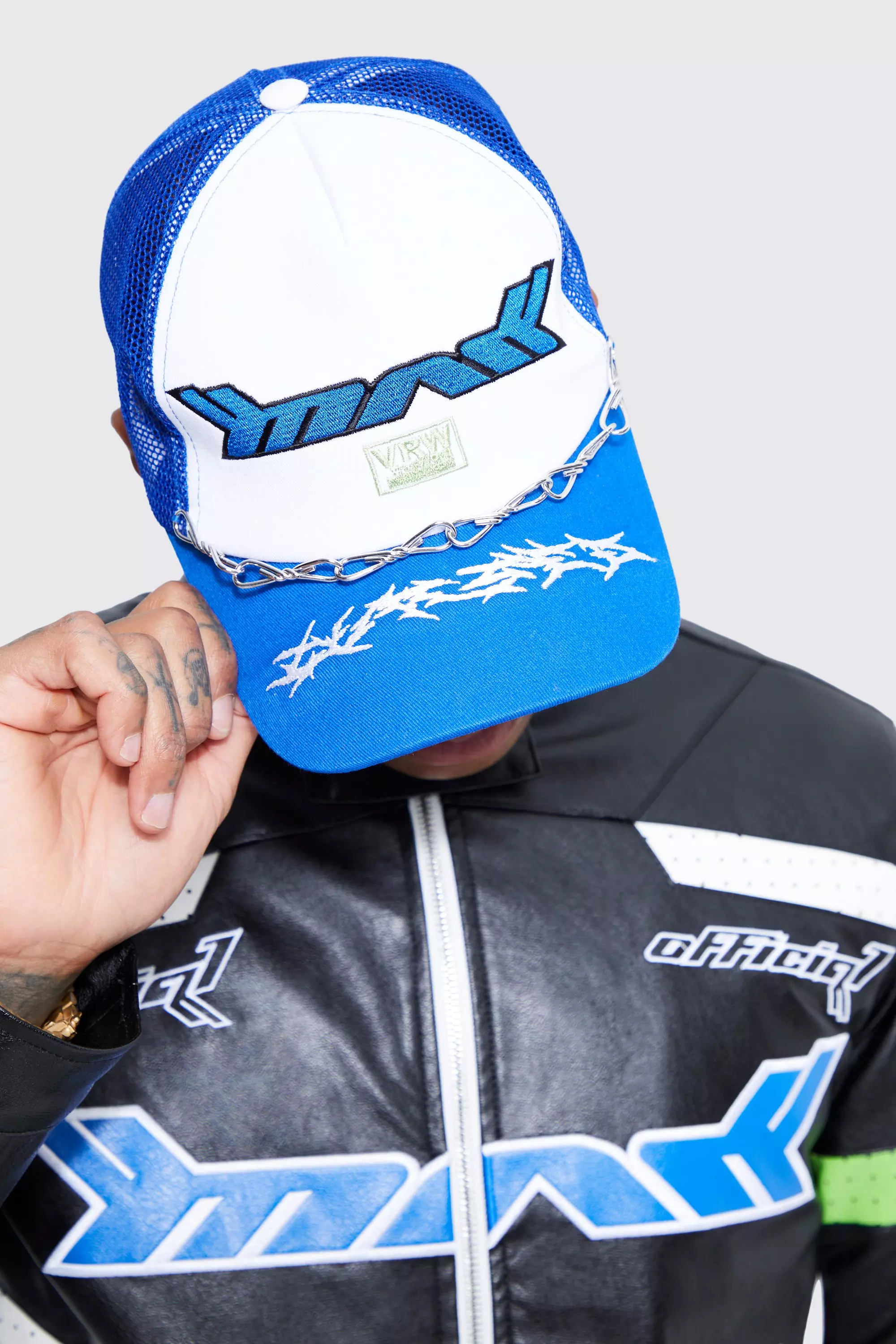 Blue Barbwire Trucker Cap alternative image