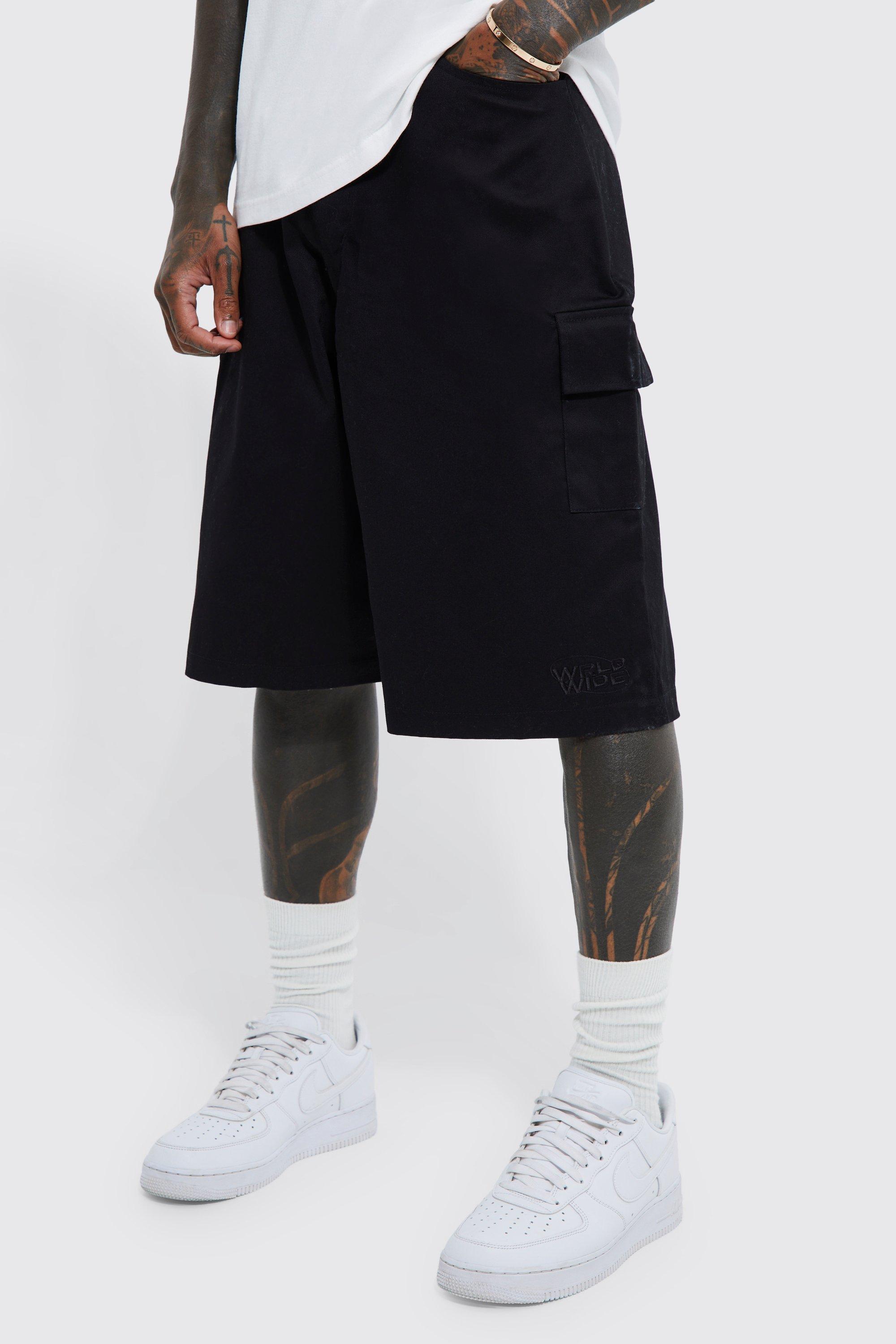 Fixed Waist Parachute Cargo Short boohooMAN UK