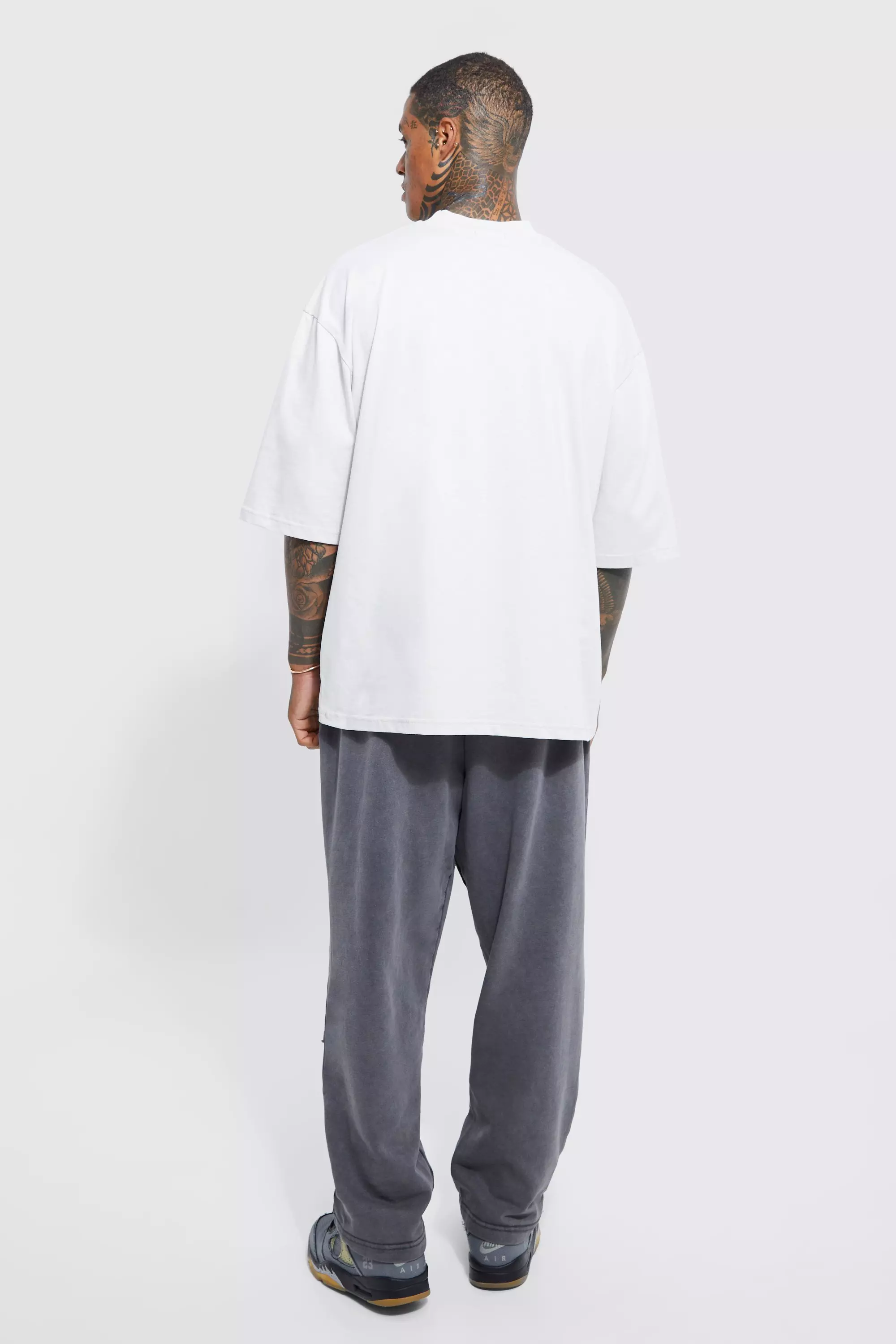 Oversize T-Shirt mit 1/2 Ärmeln, Light grey alternatives Bild