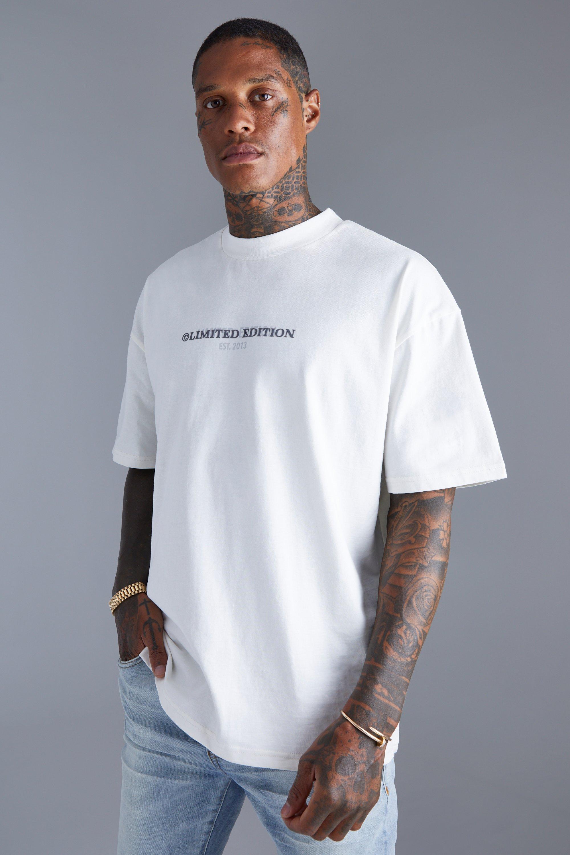 Oversize Limited Heavyweight T-Shirt | boohooMAN DE