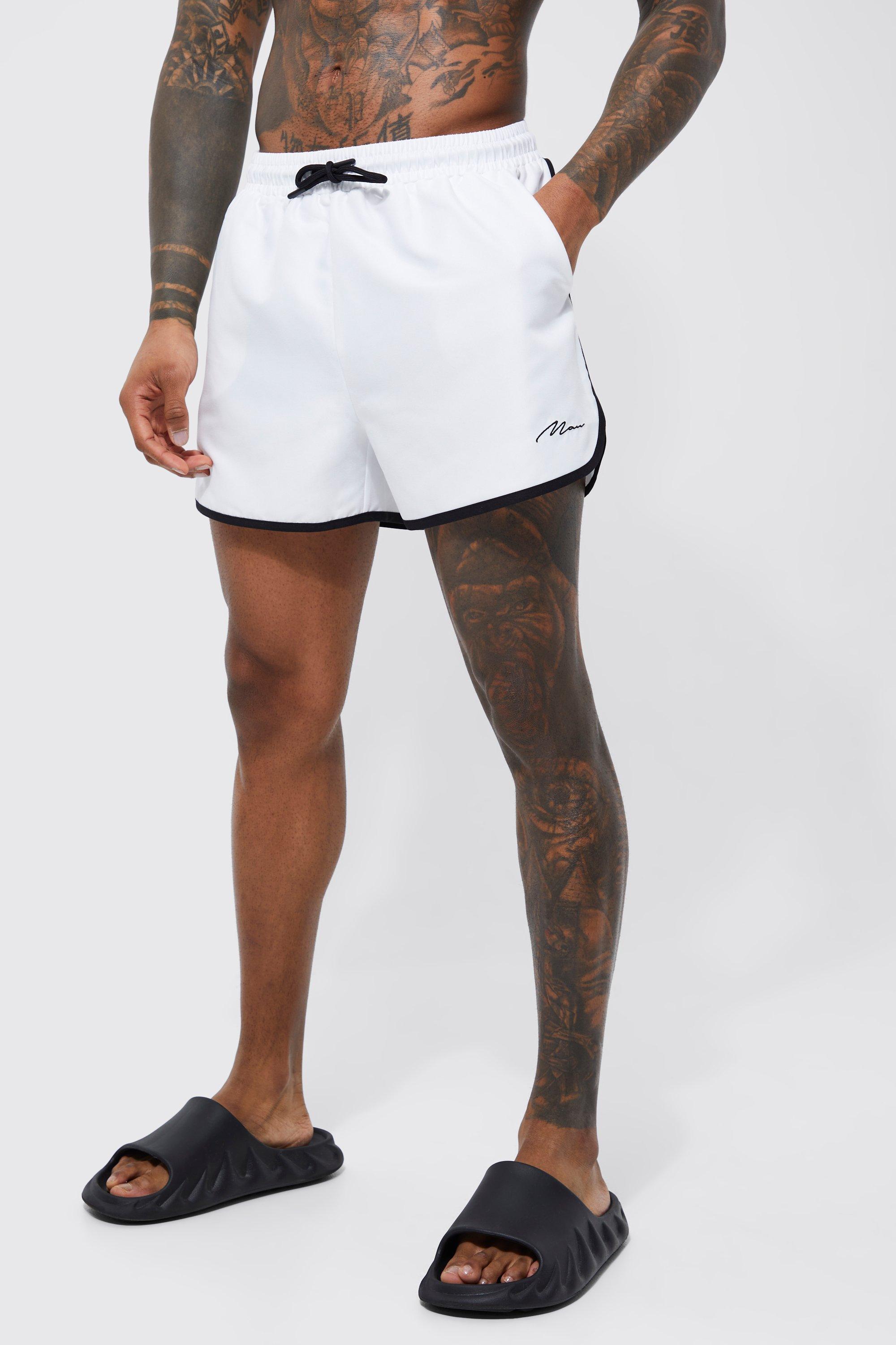 boohooMAN Man Signature Runner Swim Trunks