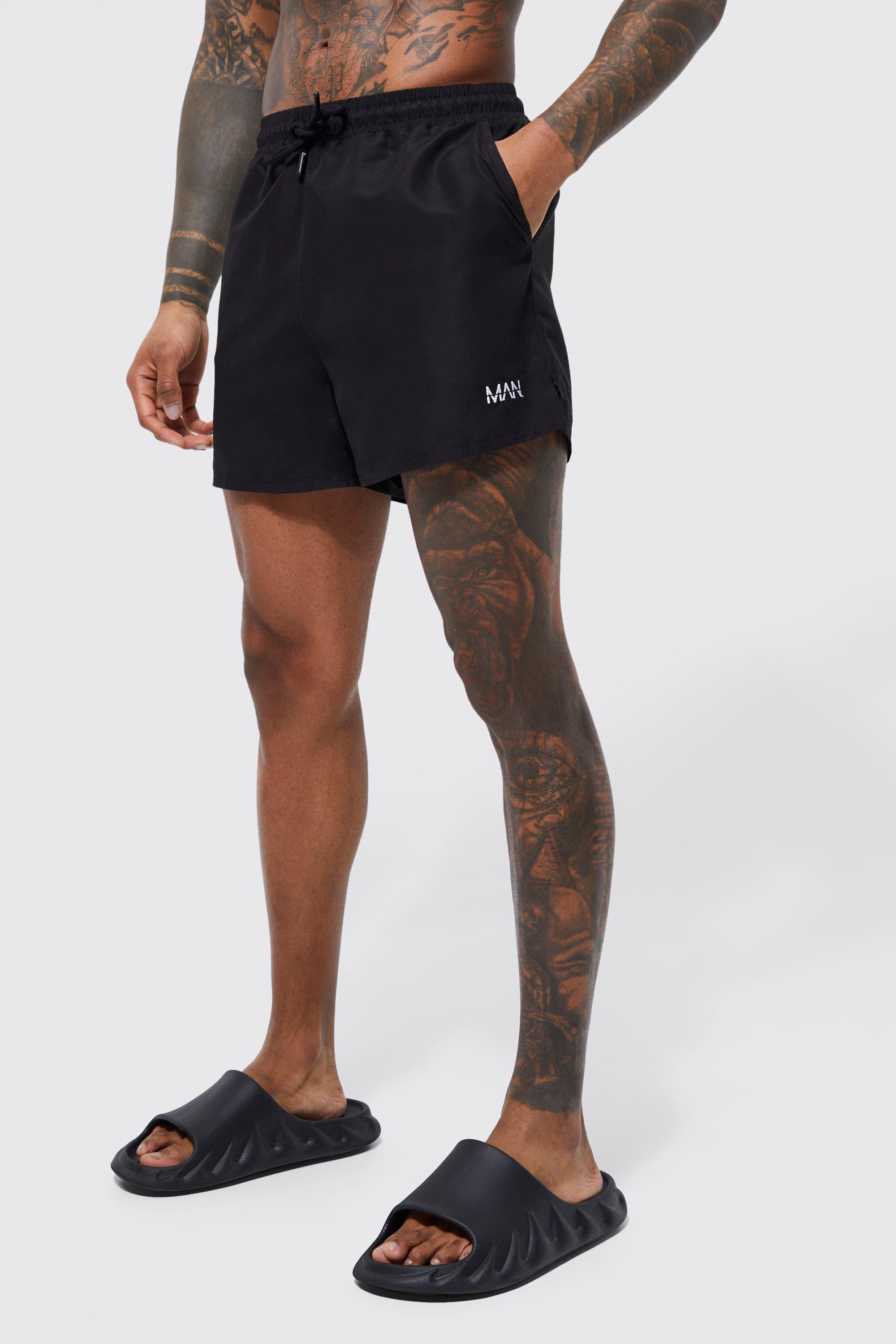 boohooMAN Man Signature Runner Swim Trunks