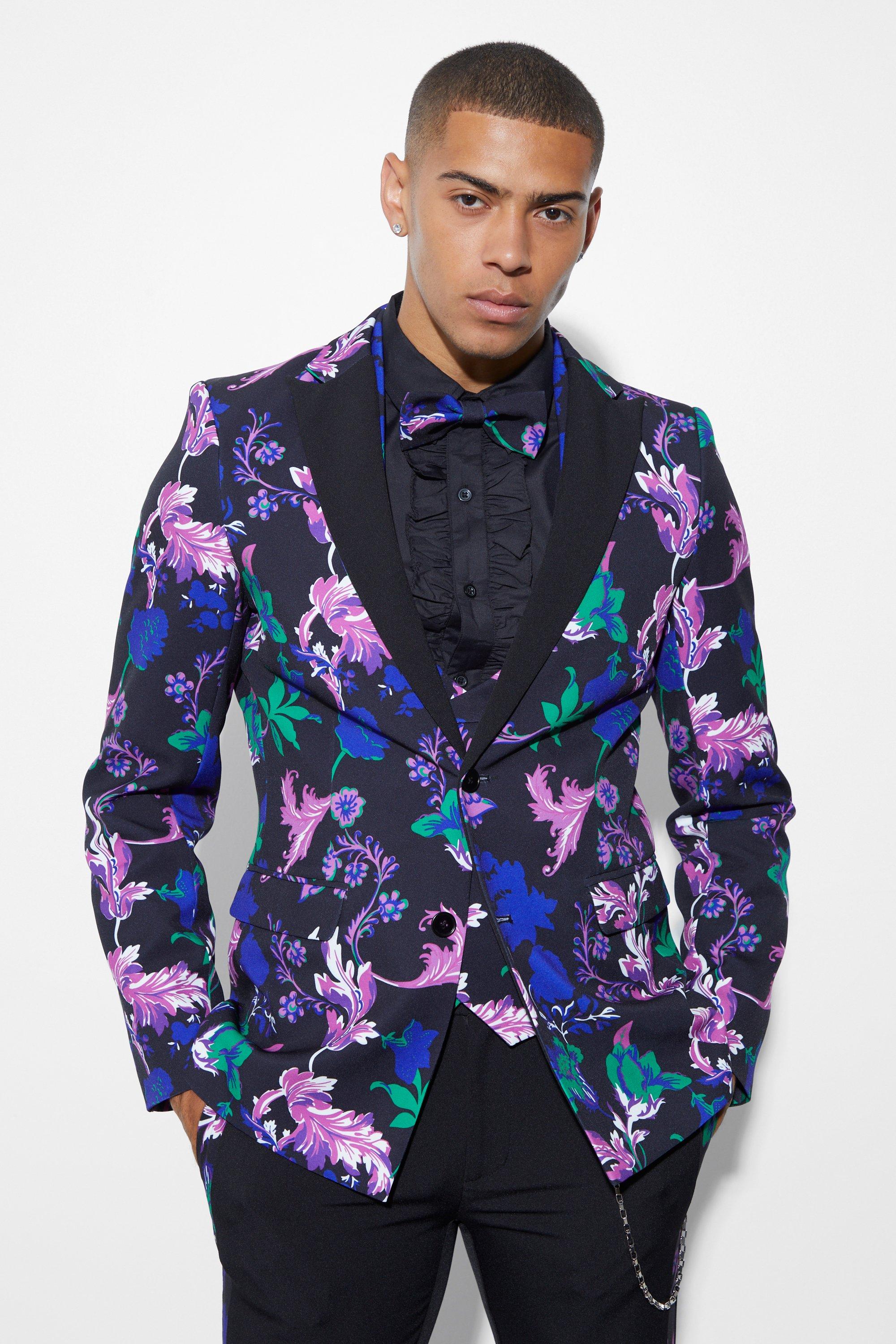 Flower suit jacket sale