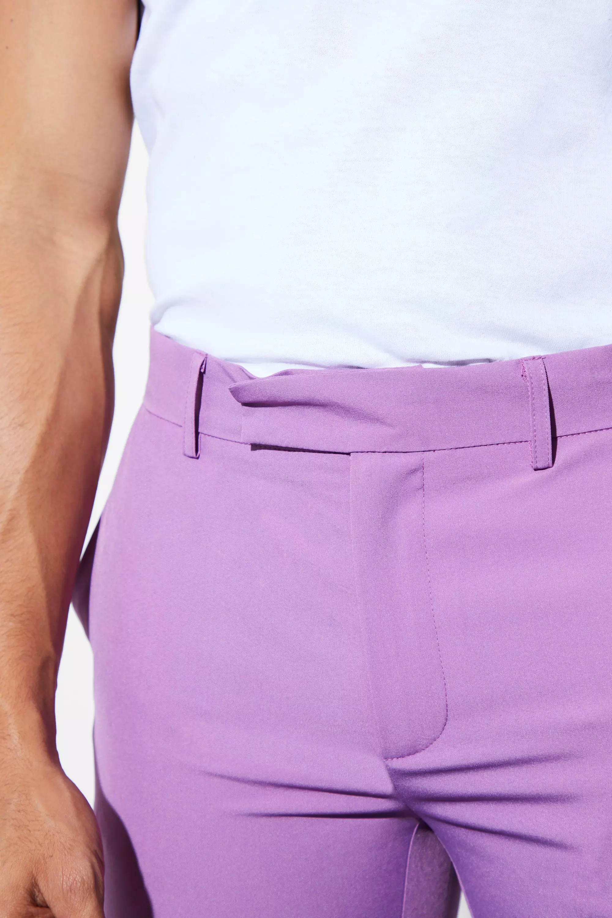 Pantalon de costume skinny court, Purple autre image