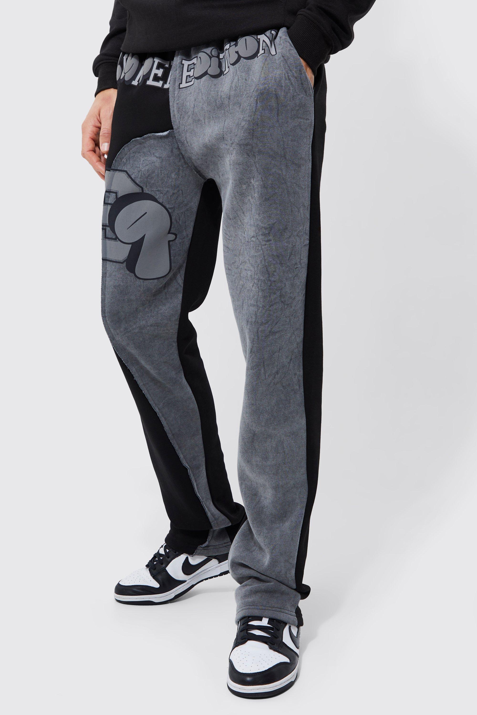 Tall Regular Fit Spliced Varsity Jogger