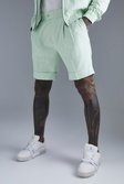 Smarte Leinen-Shorts, Light green