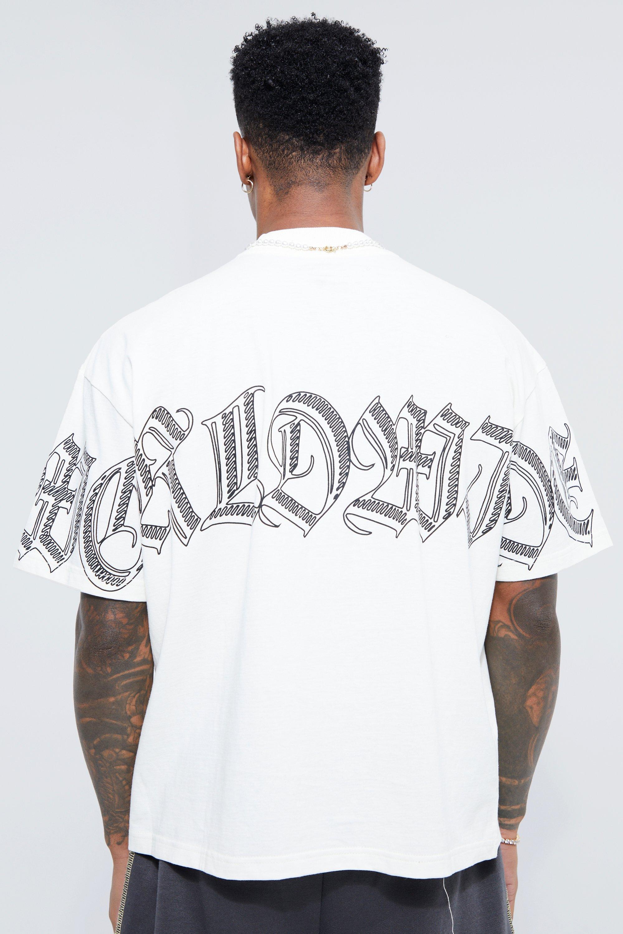 Oversized Boxy Worldwide Graphic T-shirt | boohooMAN USA