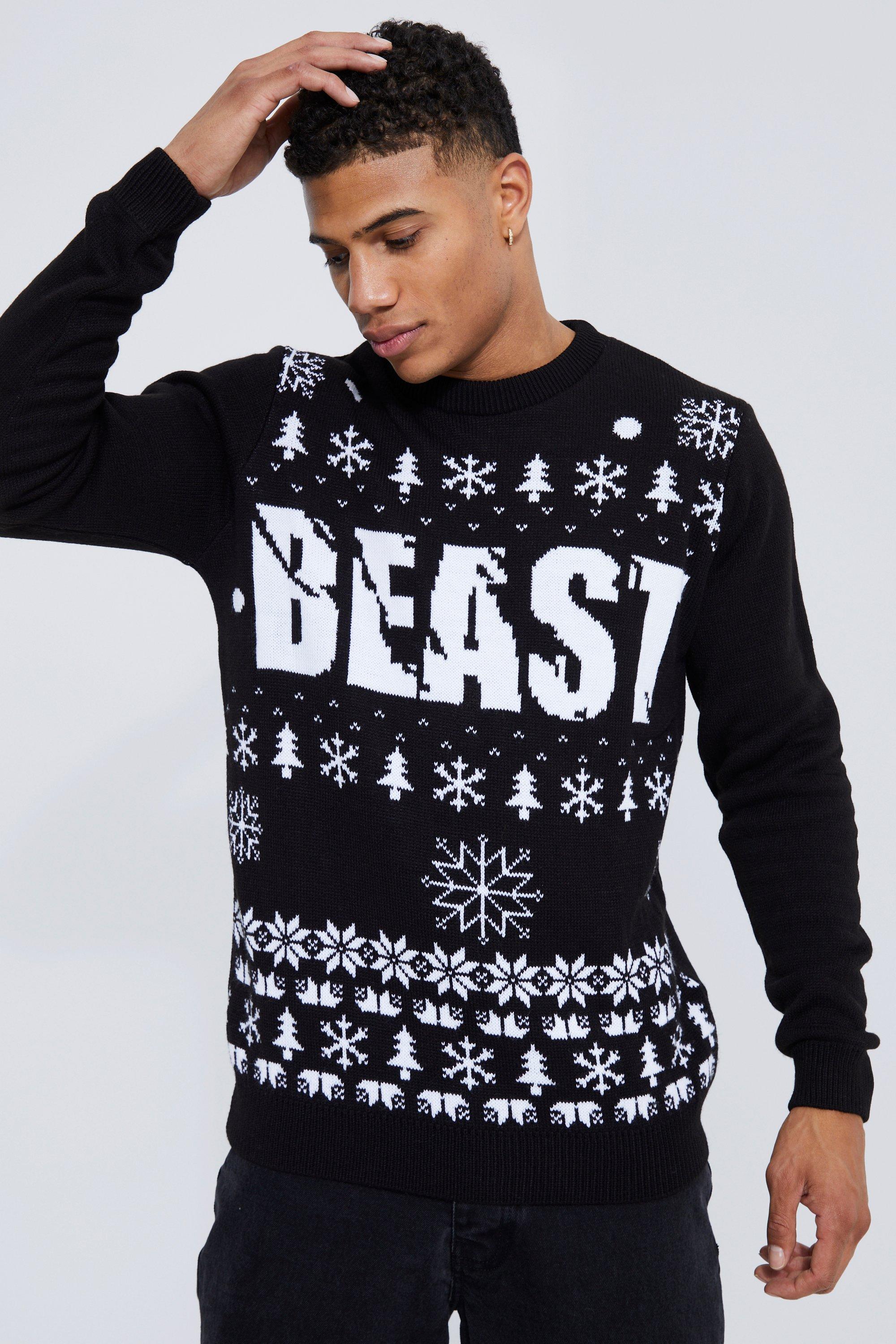 Boohooman xmas jumper sale