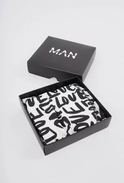 Love Printed Boxers In Gift Box White