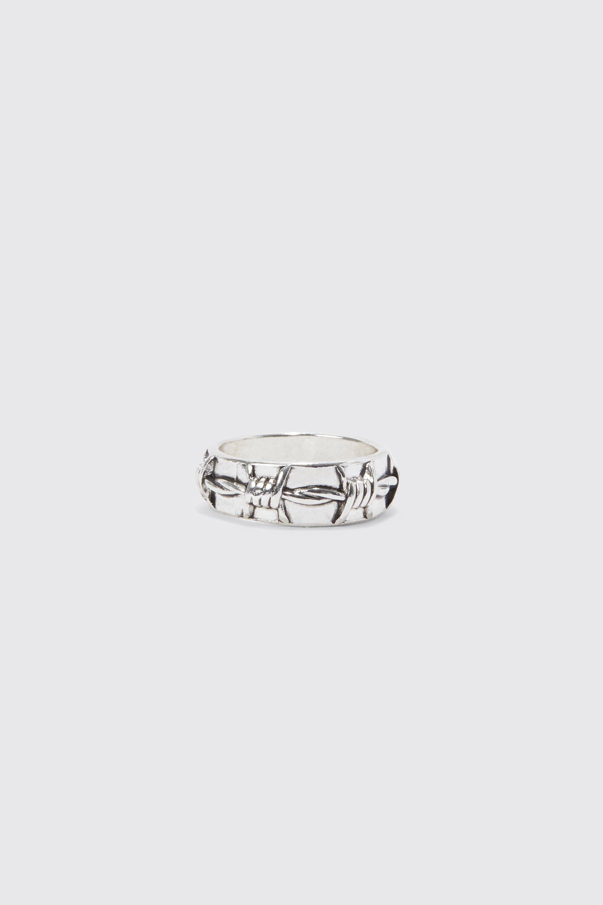 Mens barbed on sale wire ring