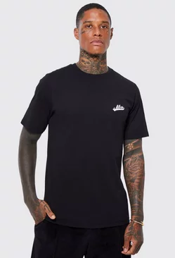 Black Man Basic Crew Neck T-shirt