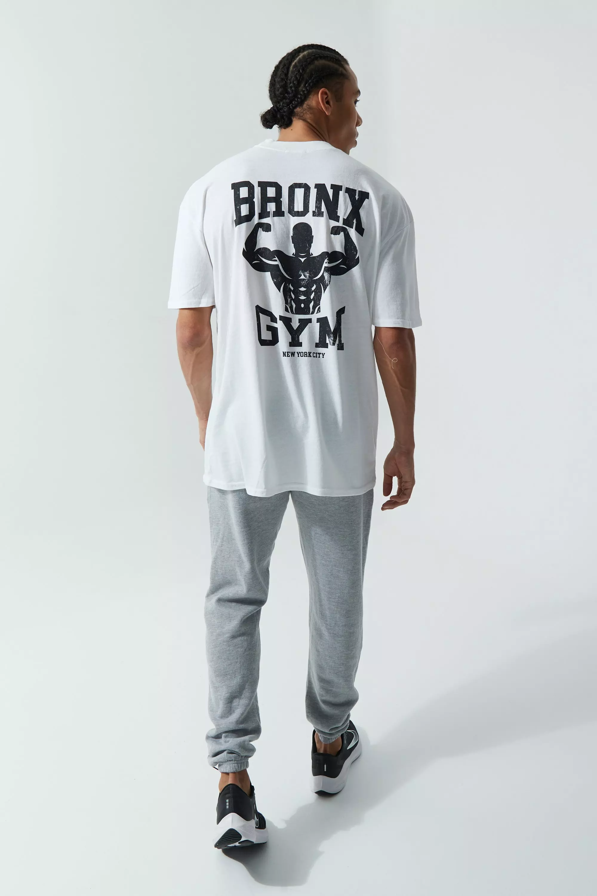 Tall Man Active Oversized Bronx Gym T-shirt | boohooMAN UK