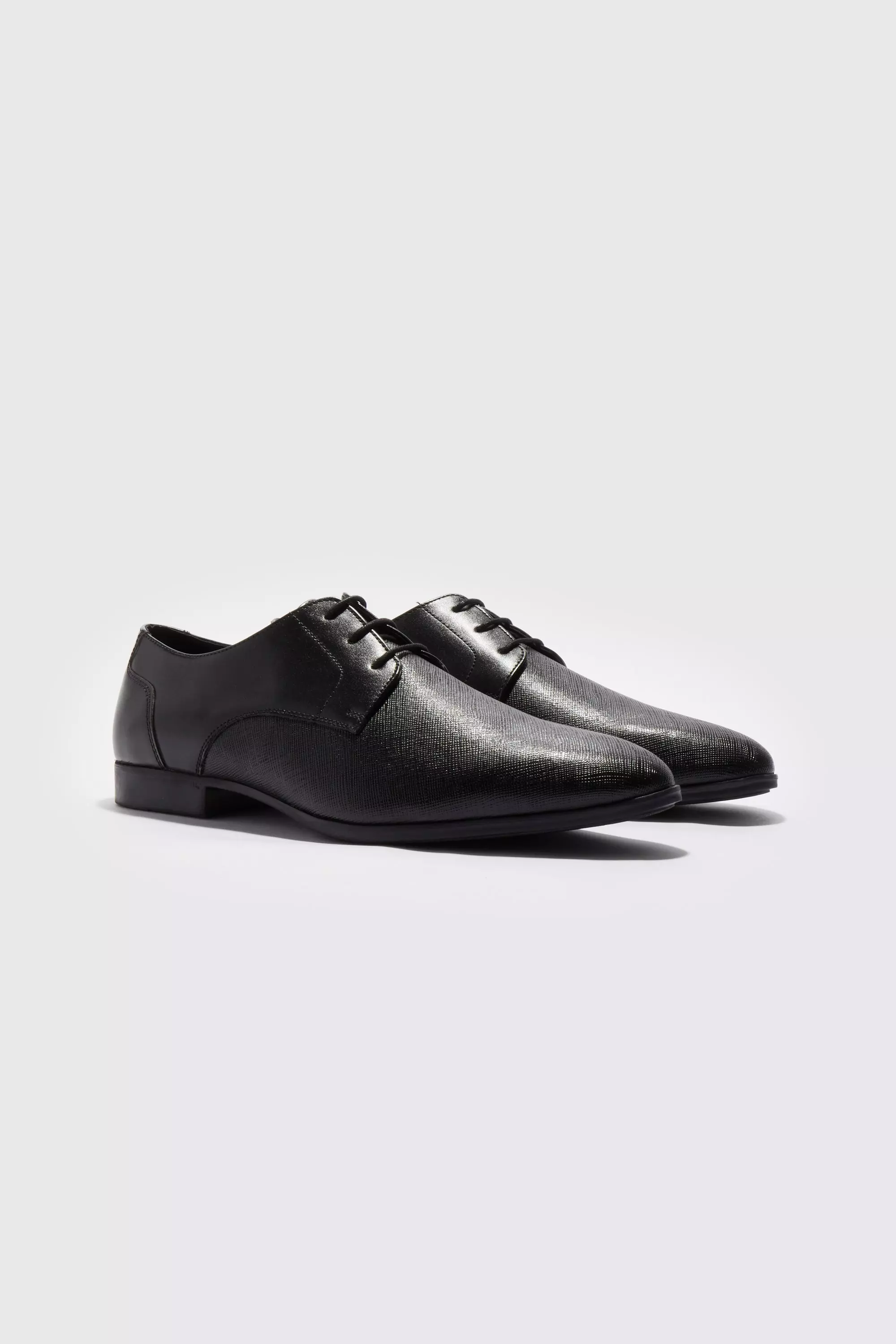 Embossed Smart Shoe Black
