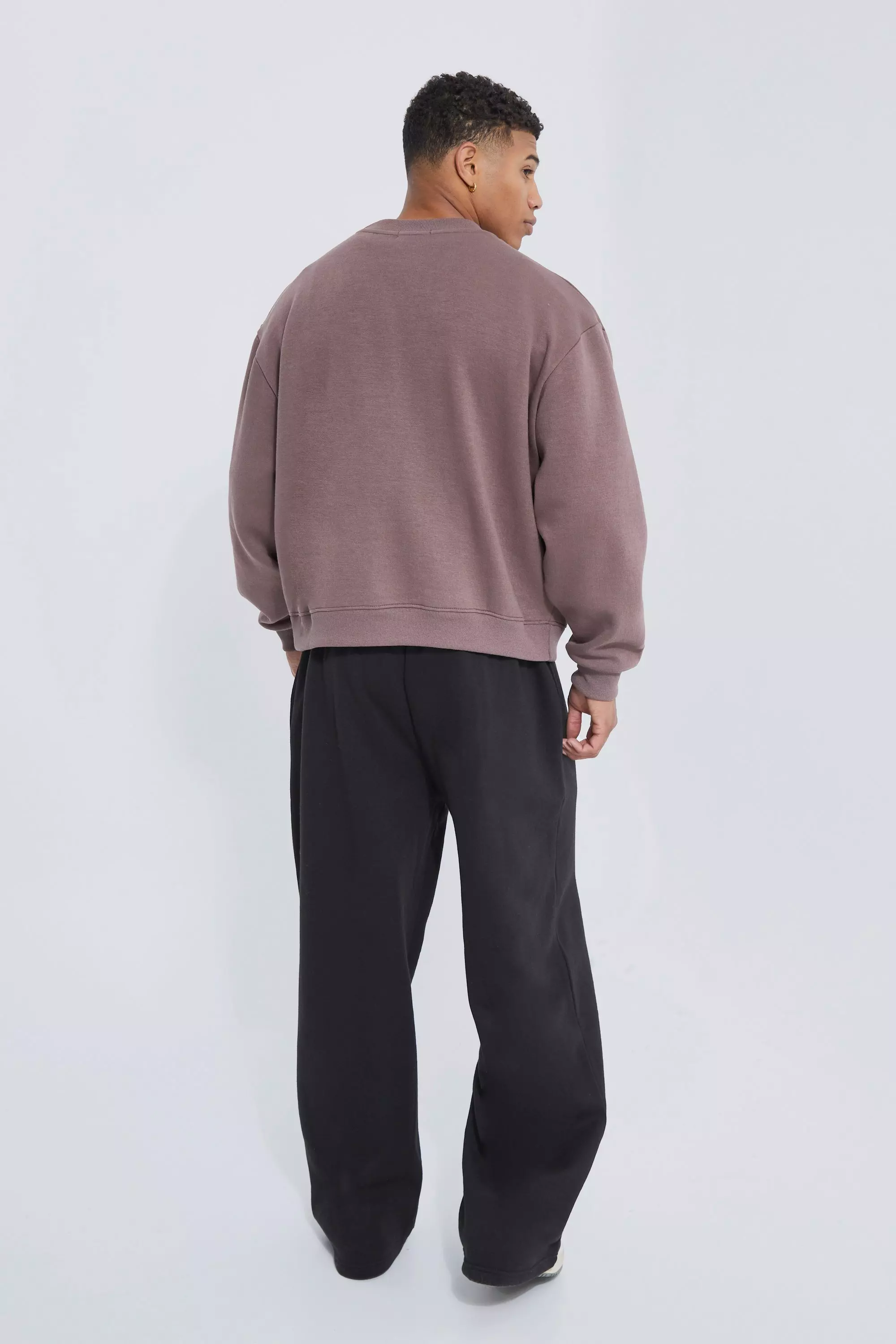 Boohooman smart checked jogger clearance