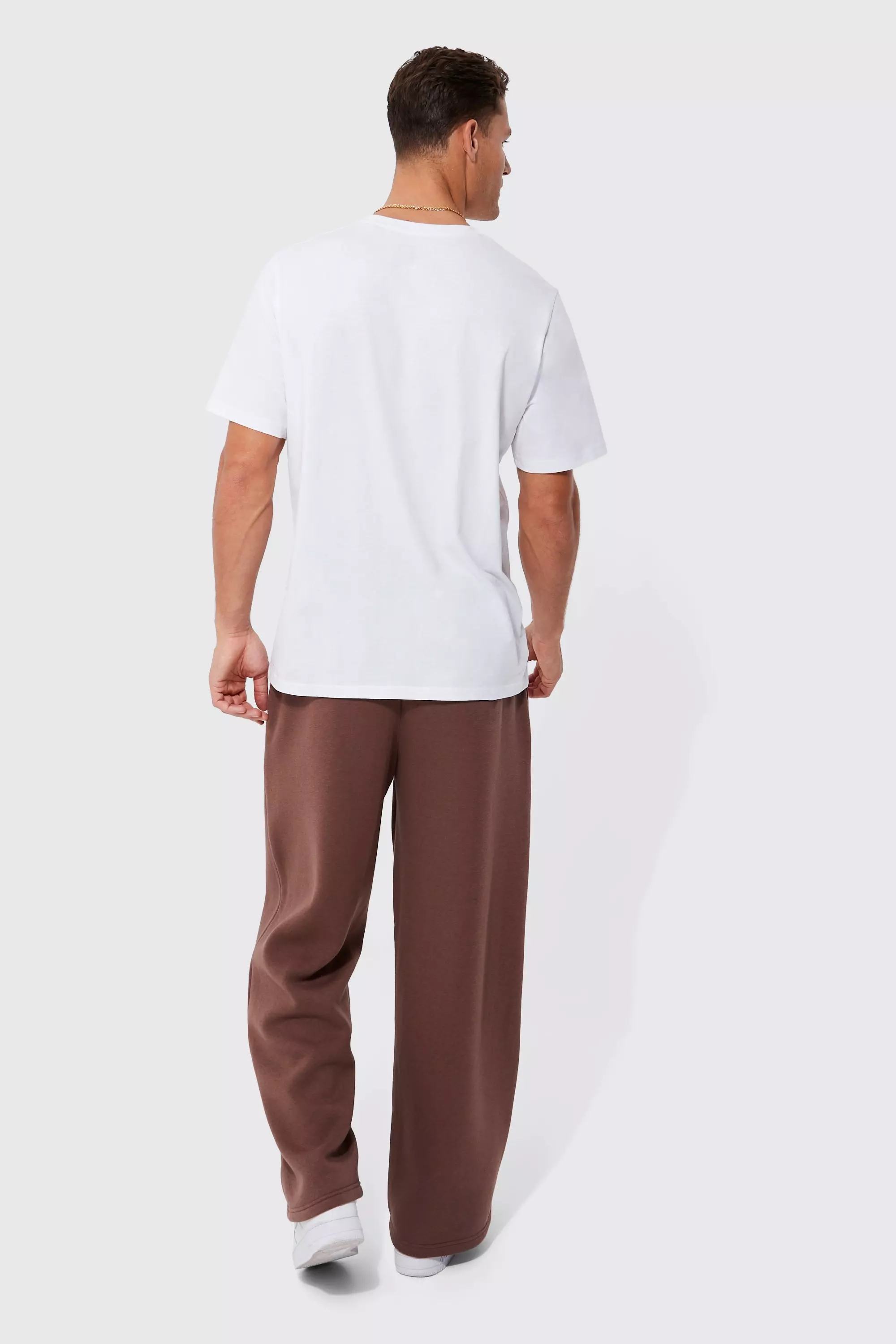 Chocolate Extreem Wide Leg Joggingbroek alternatieve afbeelding