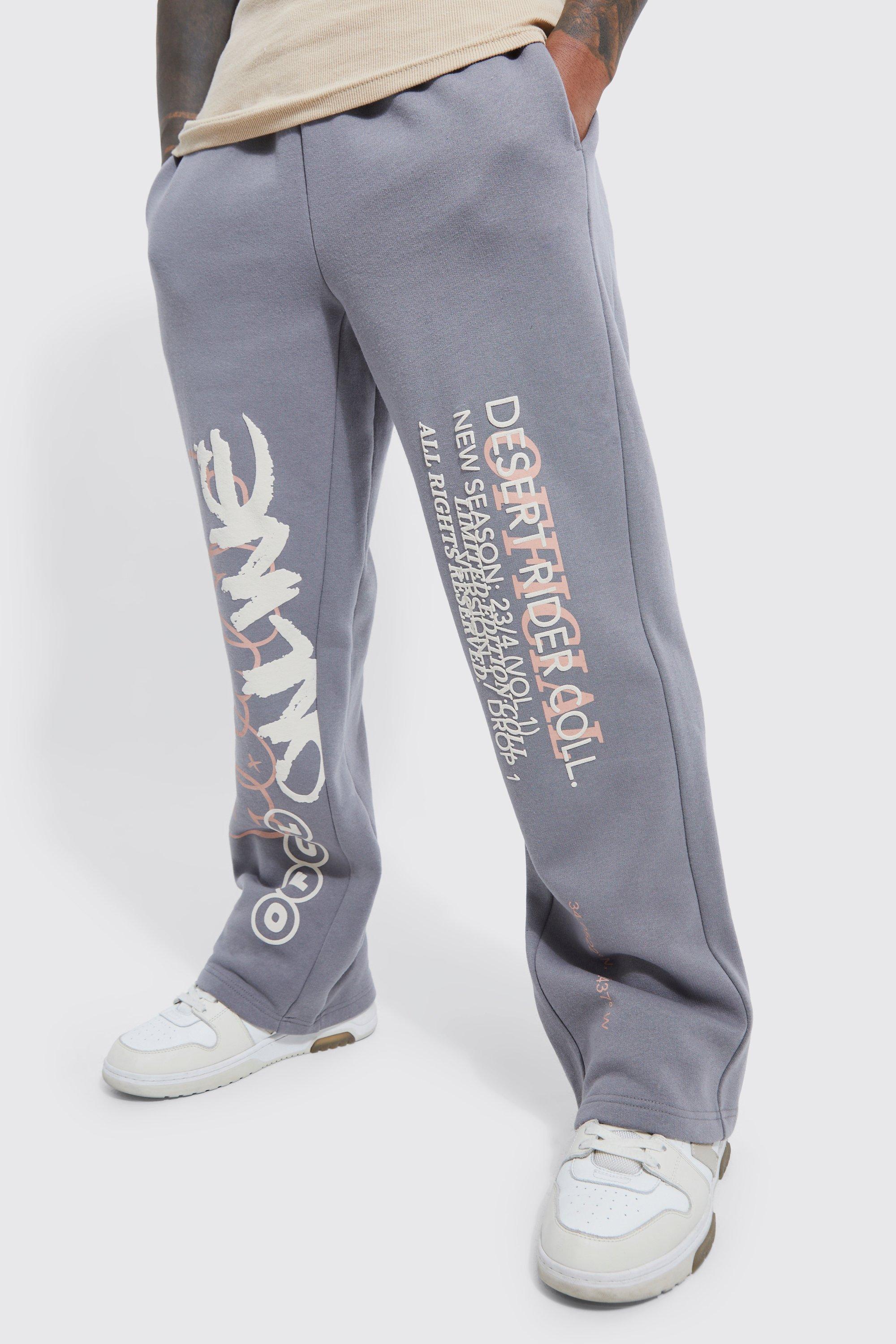 Regular Printed Gusset Sweatpants