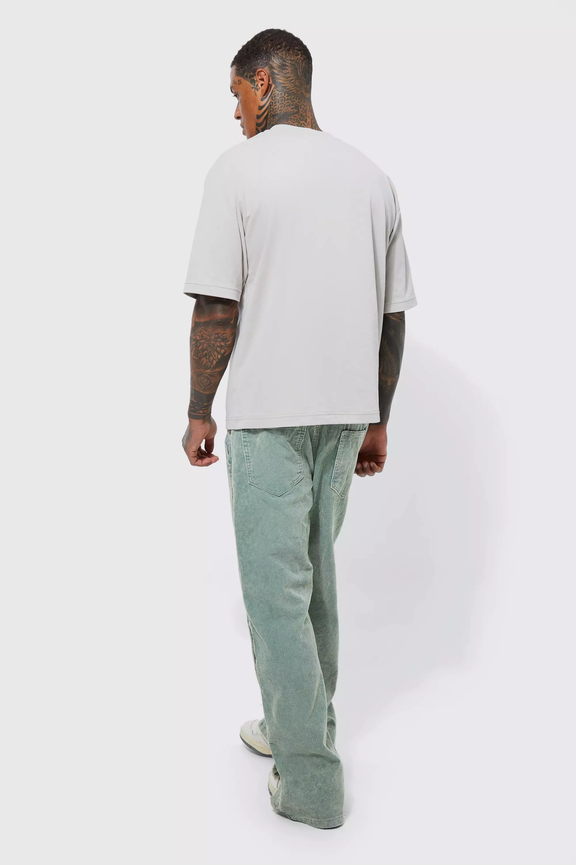 Washed Corduroy Flea Relax Pants (beige) | OVY