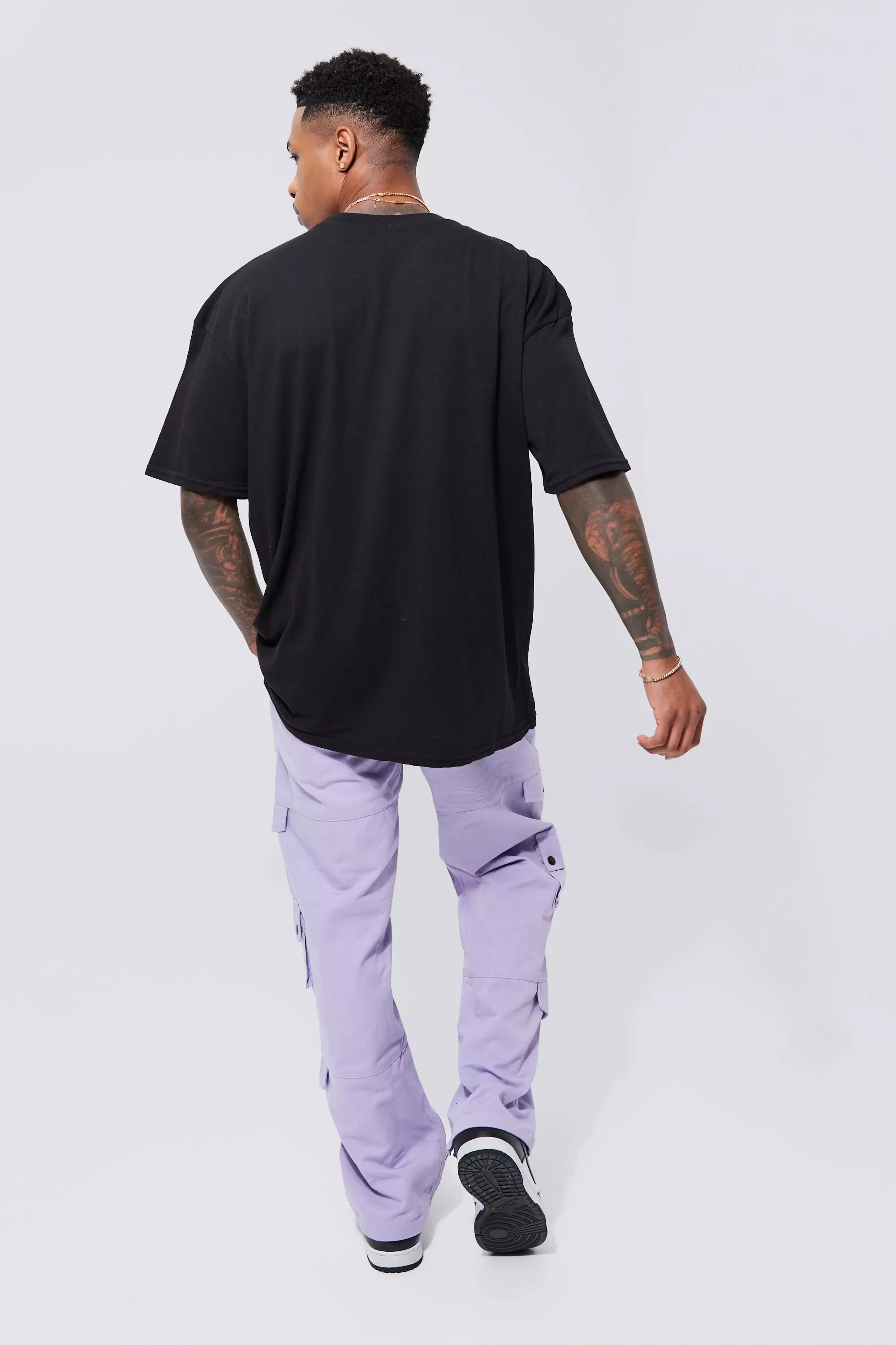 Oversized Leopard Graphic T-shirt | boohooMAN USA