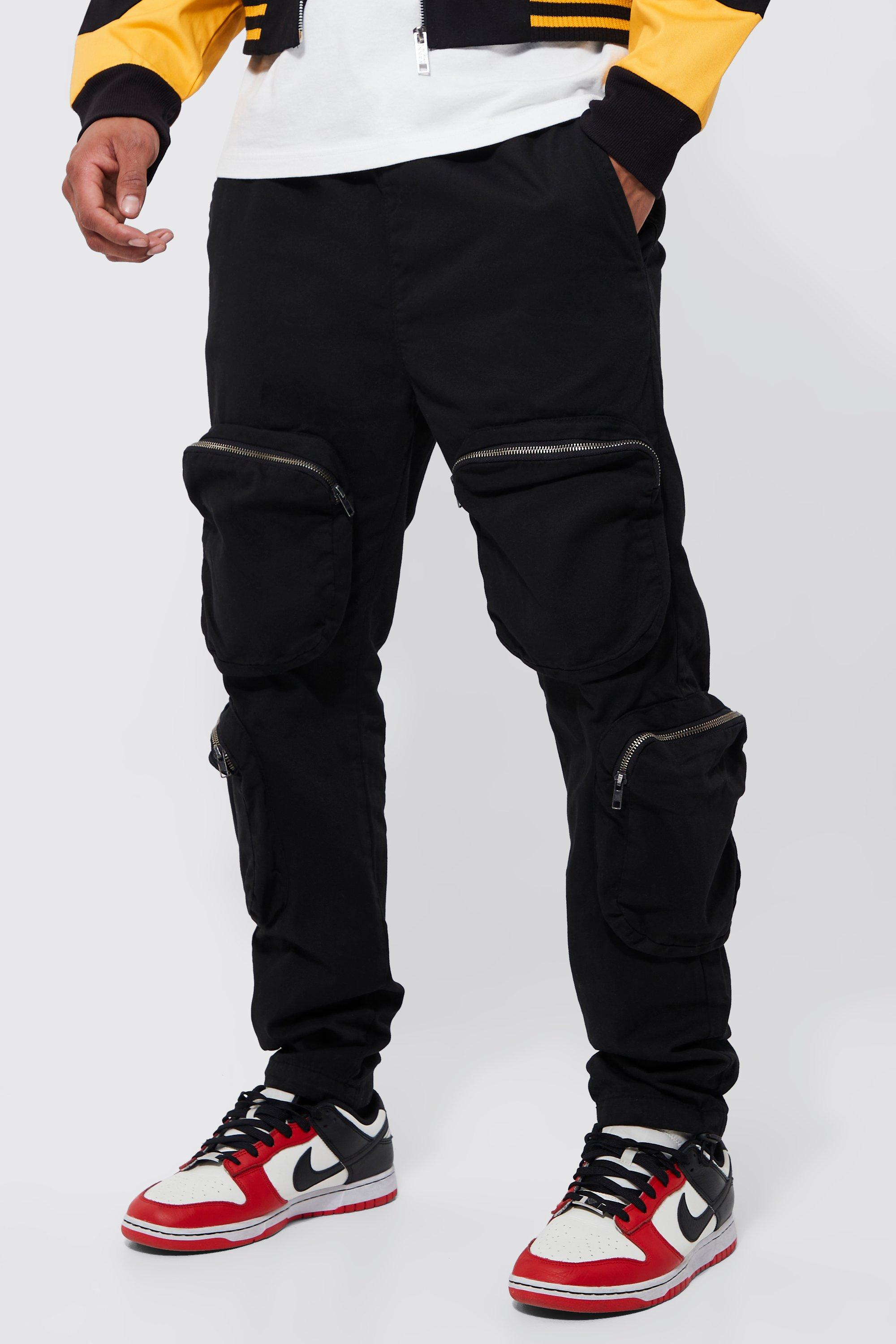 Mens Fashion Pants With Rubber Sole, Elastic Bottom, Side Zipper, And Beam  Foot Design Wholesale Casual Overalls And Irregular Black Tapered Trousers  From Rebecco, $19.18