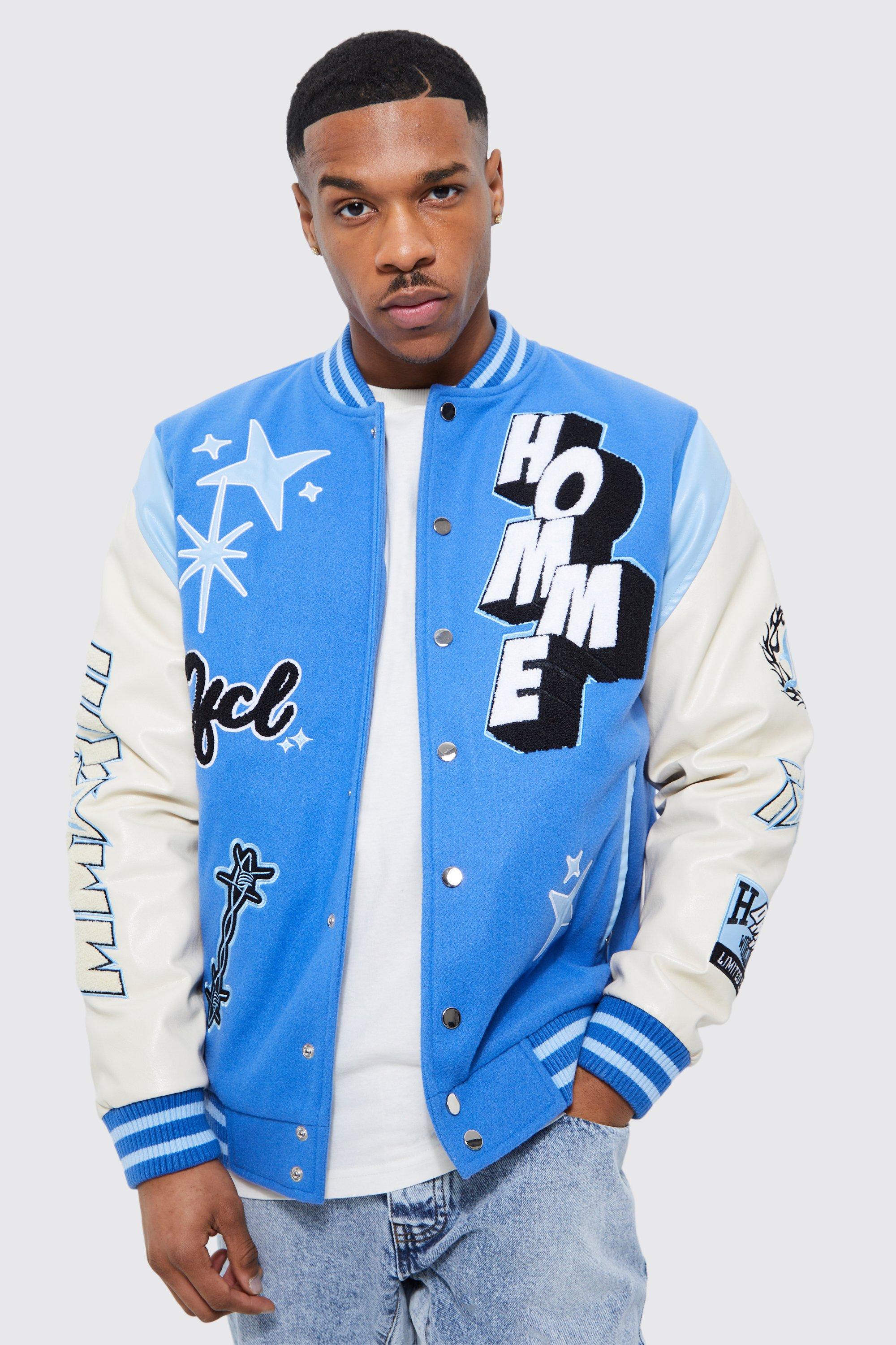 Varsity jacket homme new arrivals