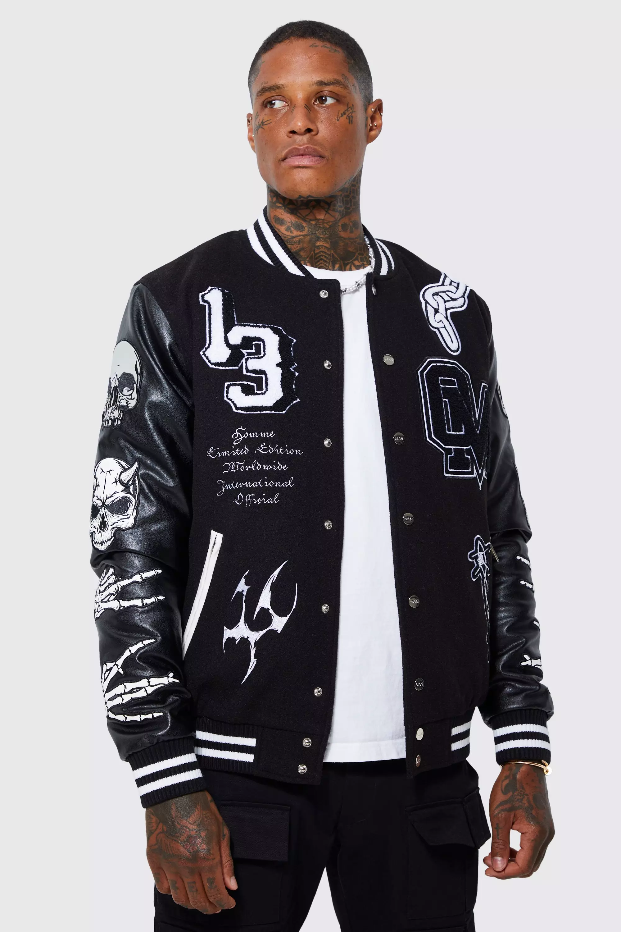 Limited Edition Skull Varsity Jacket