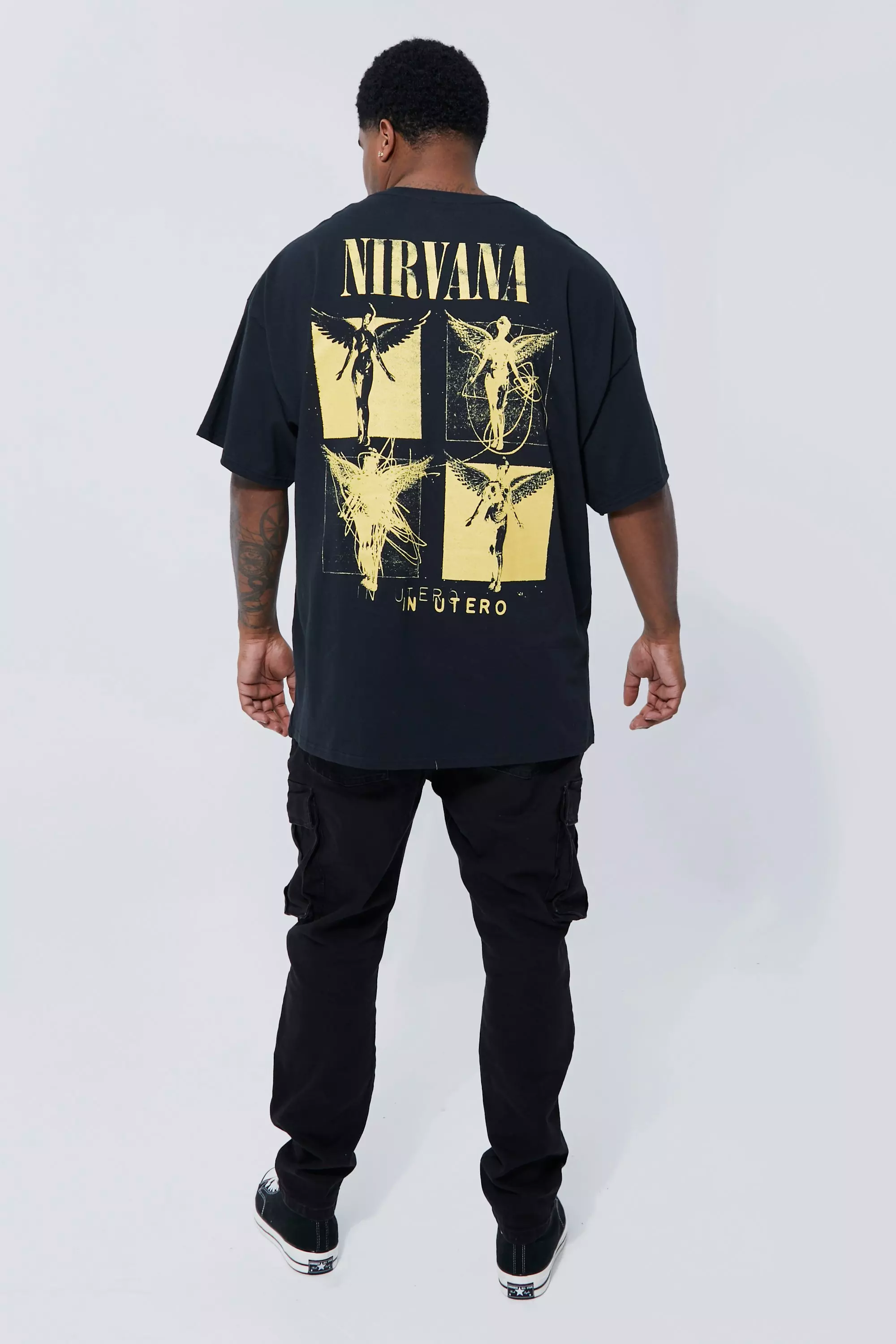 Plus Nirvana License T-shirt | boohooMAN USA