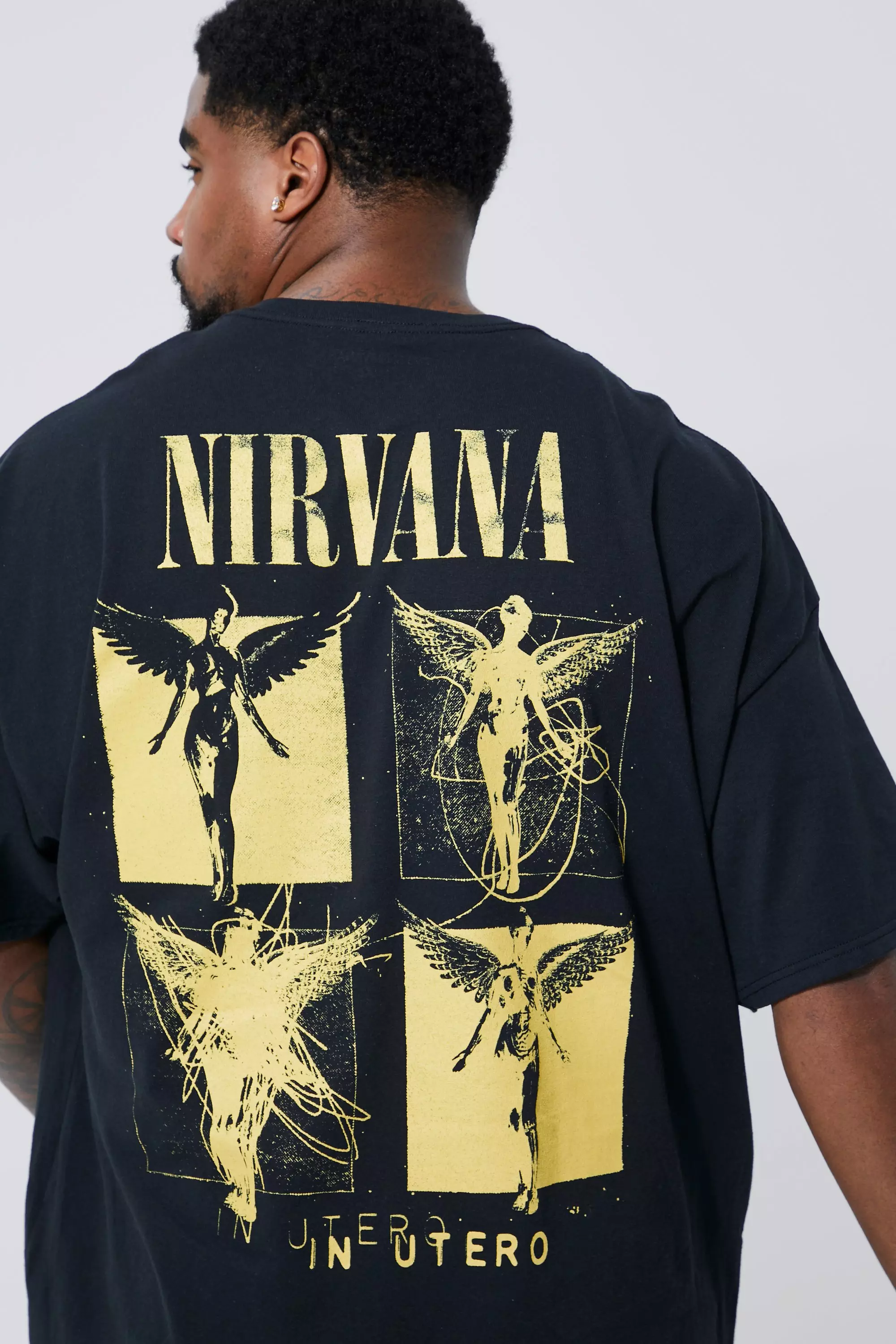 Plus Nirvana License T-shirt | boohooMAN USA