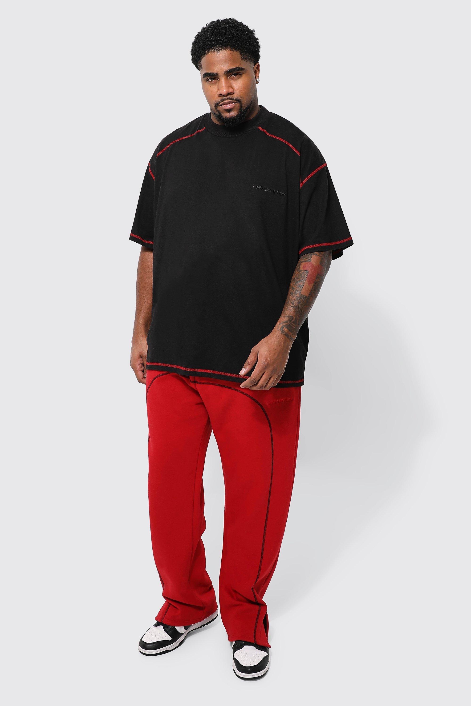 Oversized T-shirt And Velour Jogger Set