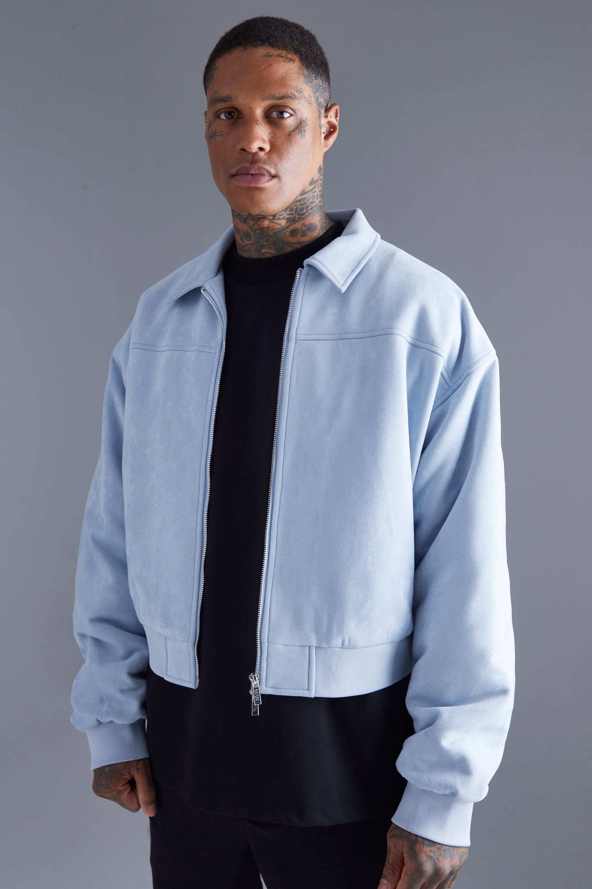 Boohooman on sale suede jacket