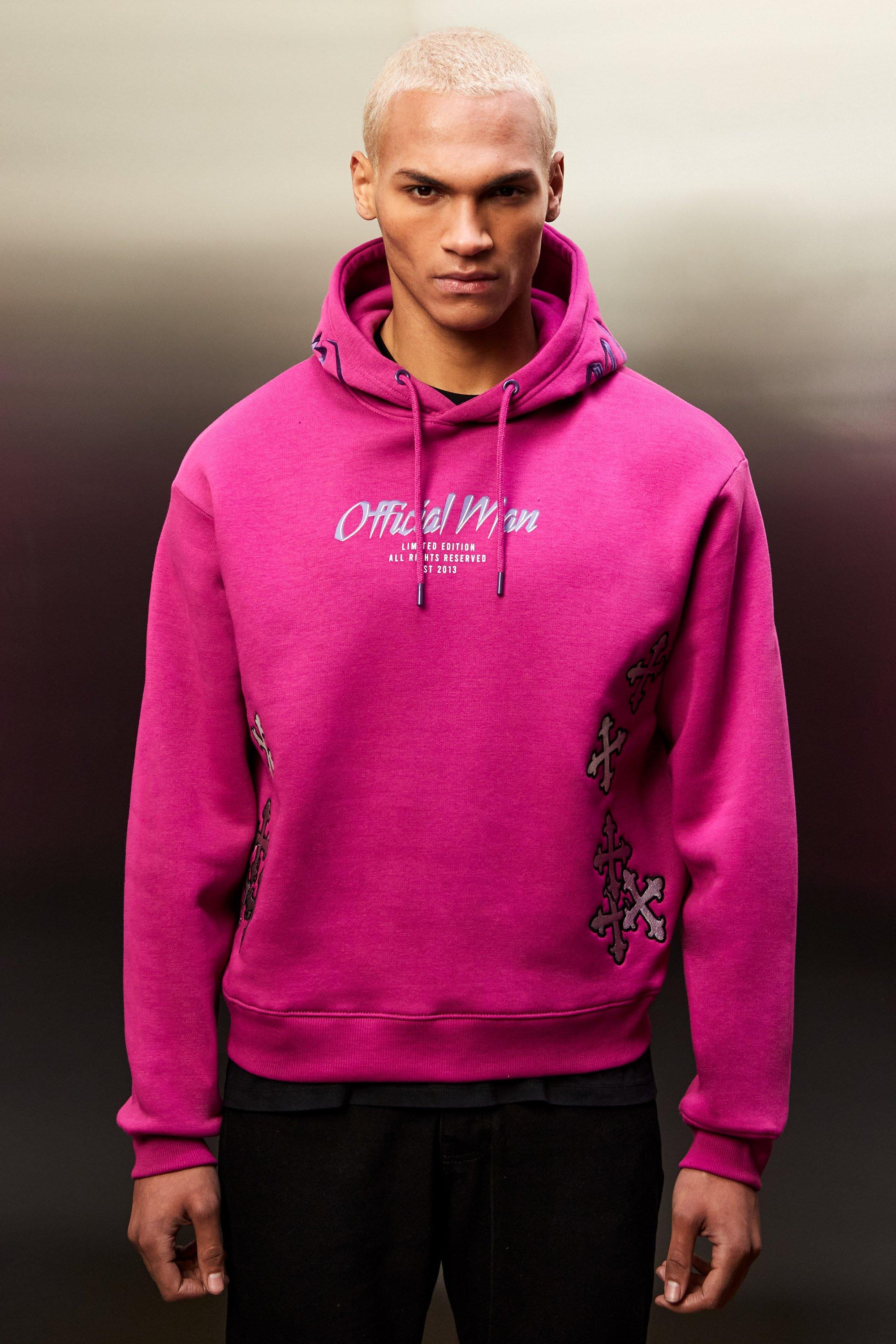 Boxy Official Man Graphic Hoodie | boohooMAN USA