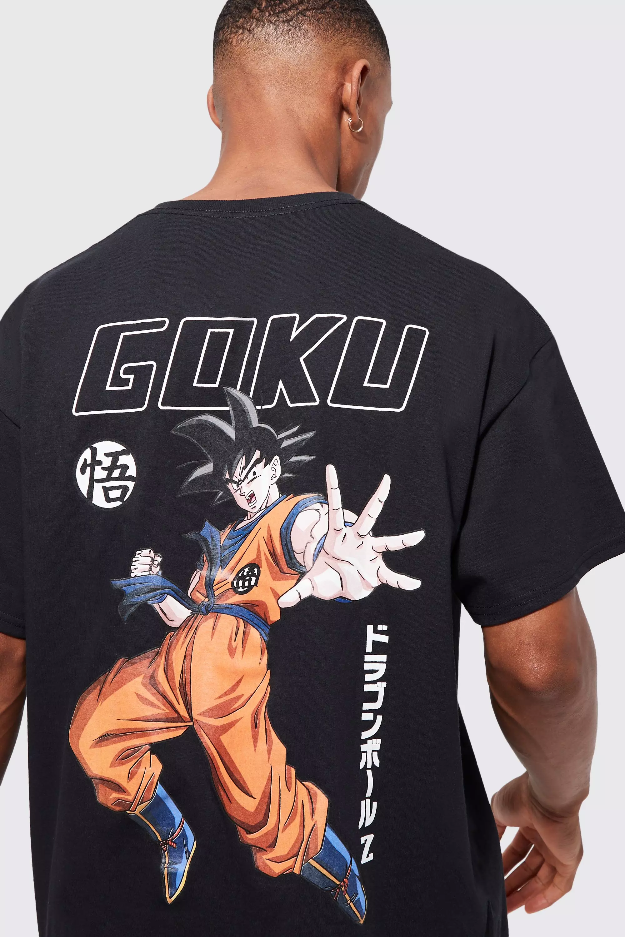 Black Oversized Dragonball Z Goku License T-shirt alternative image