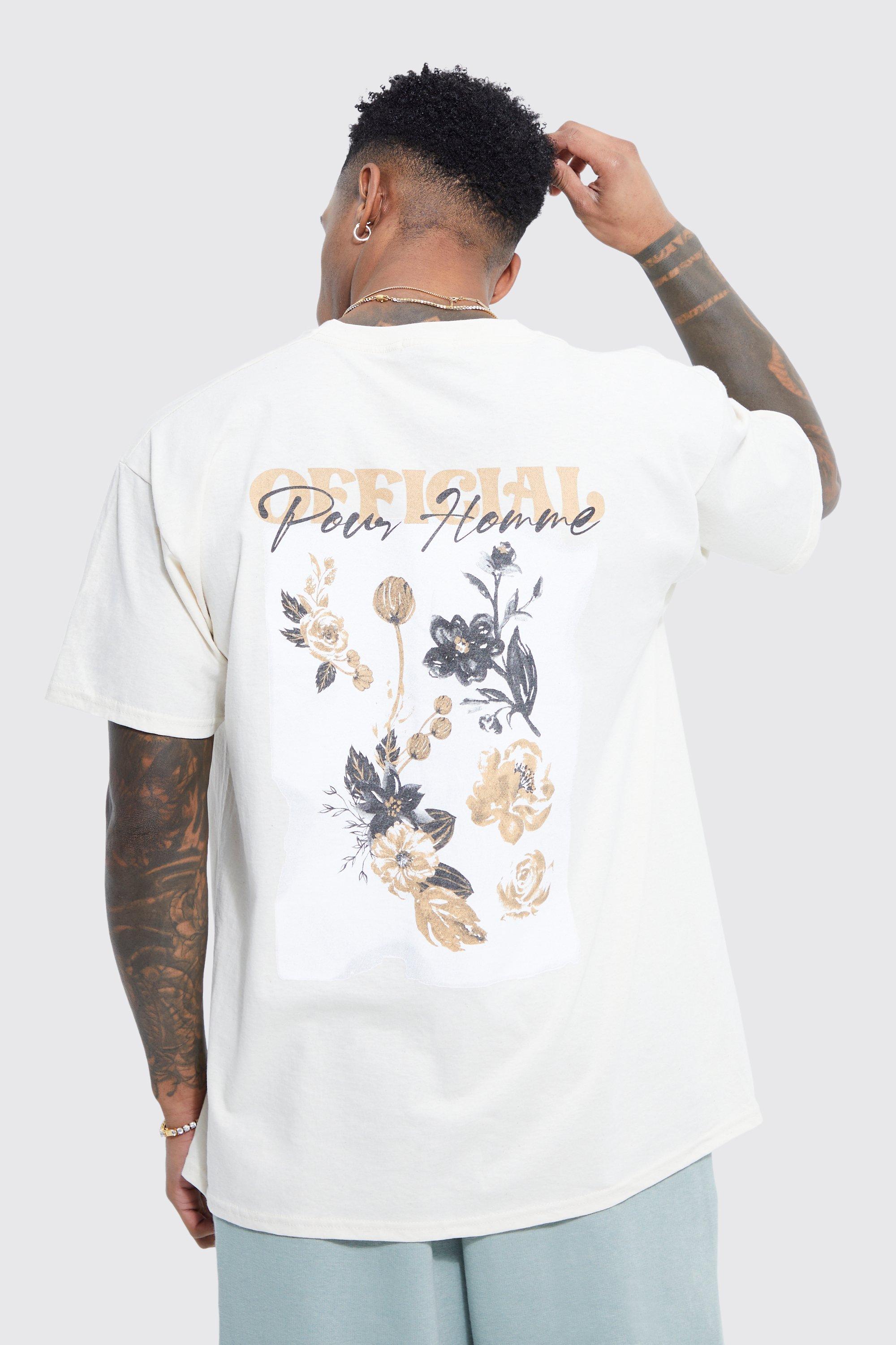 Oversized Floral Graphic T-shirt | boohooMAN USA