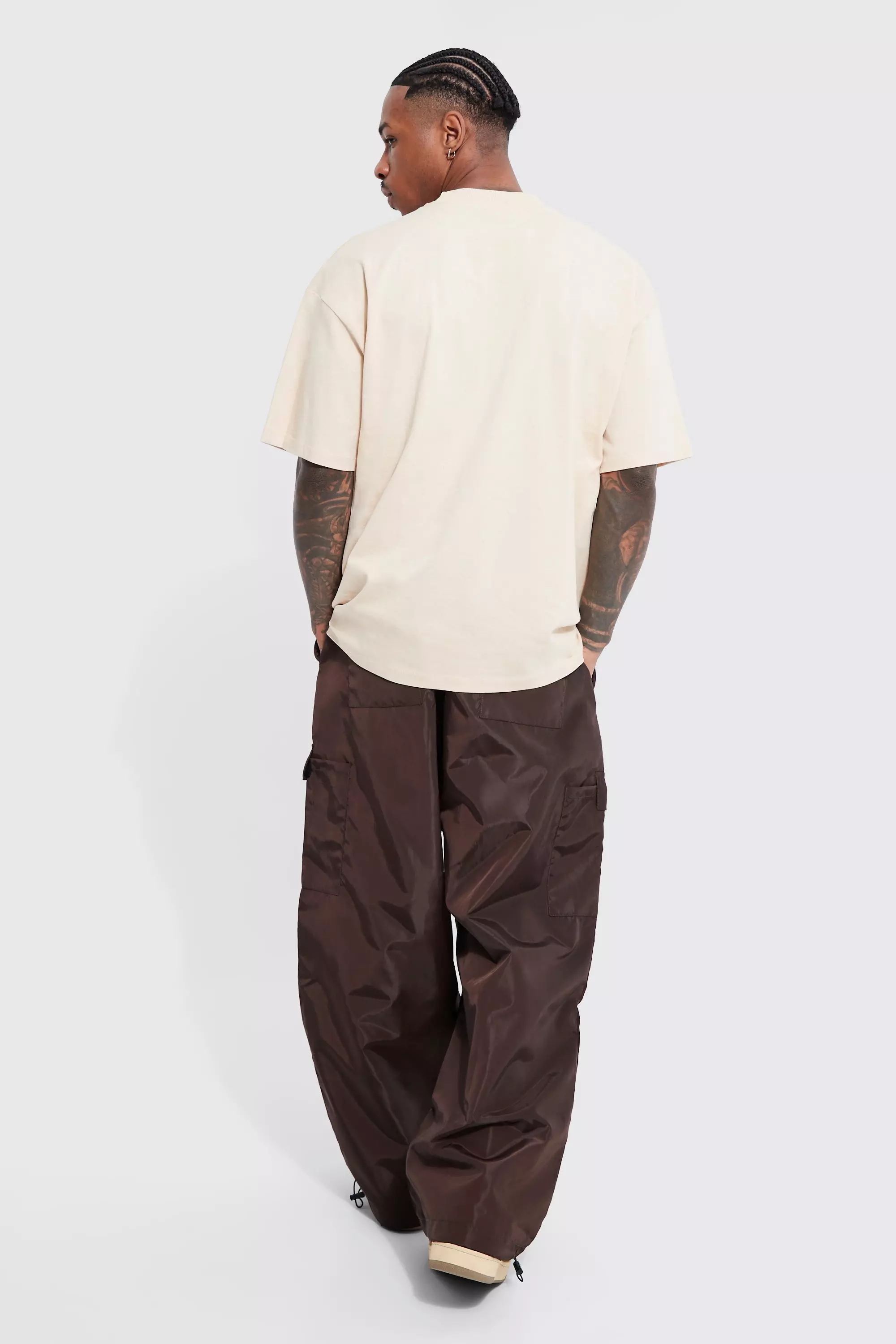 Oversize Worldwide T-Shirt mit Print, Stone alternatives Bild