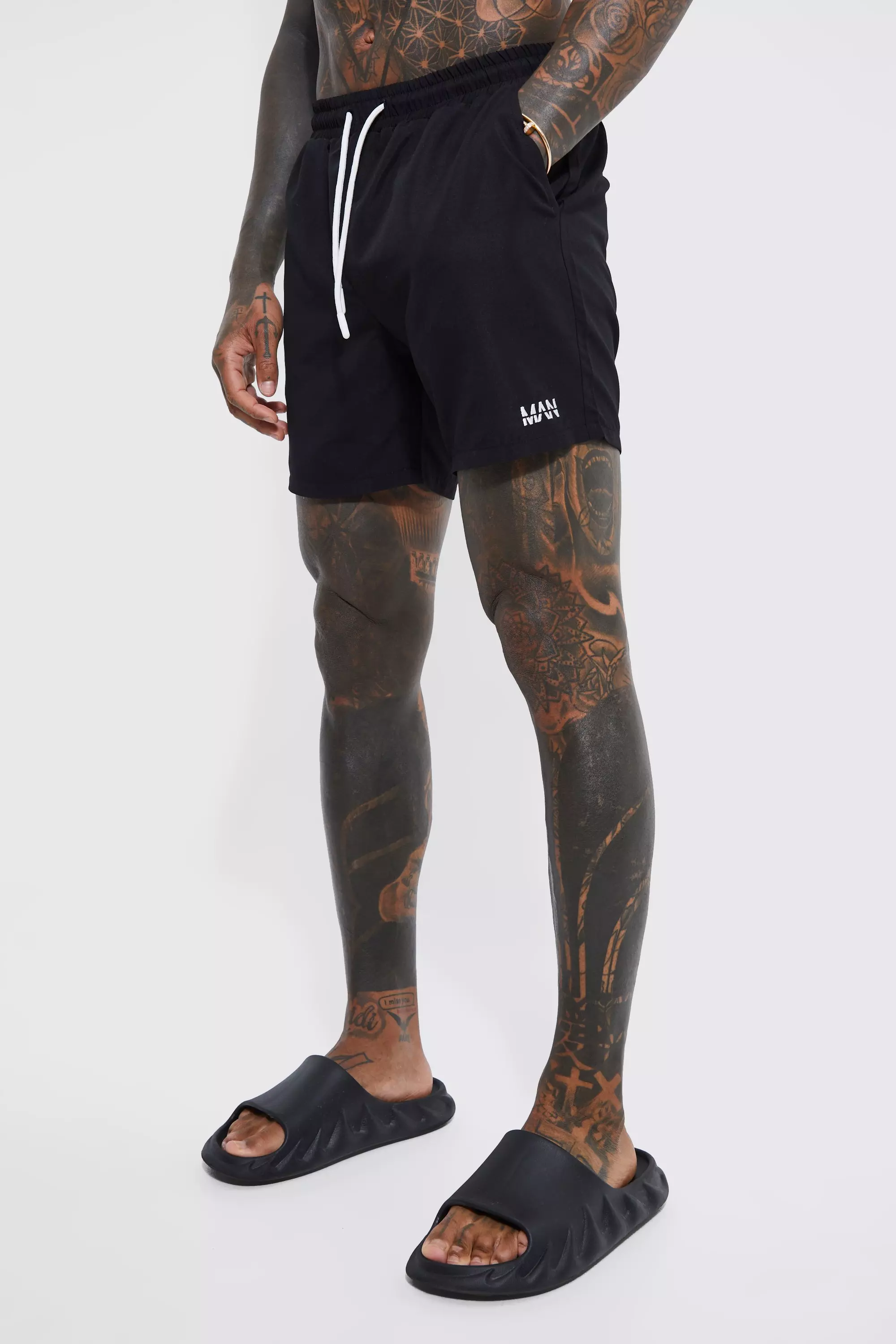 Mittellange Original Man Badehose, Black alternatives Bild