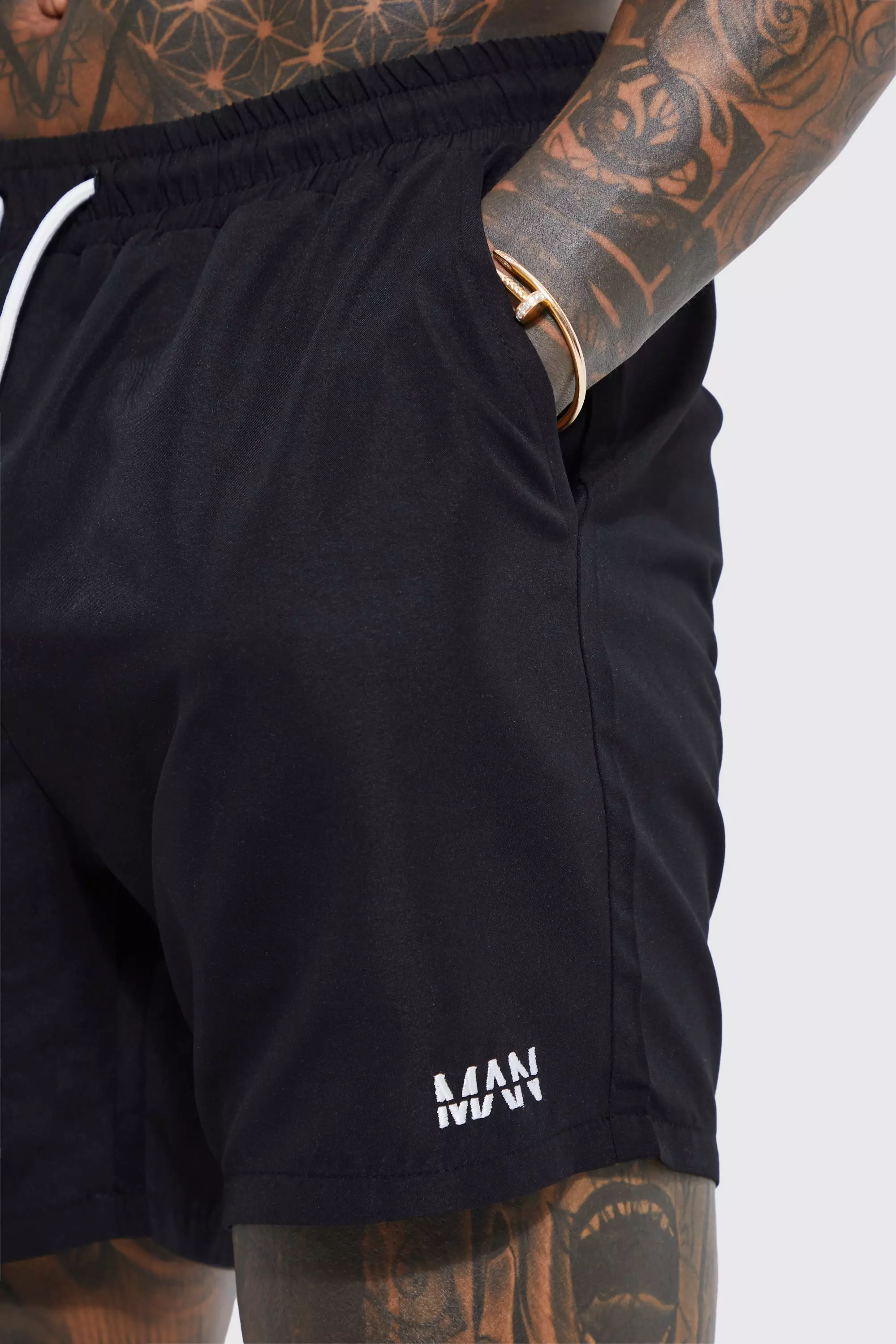 Mittellange Original Man Badehose, Black alternatives Bild