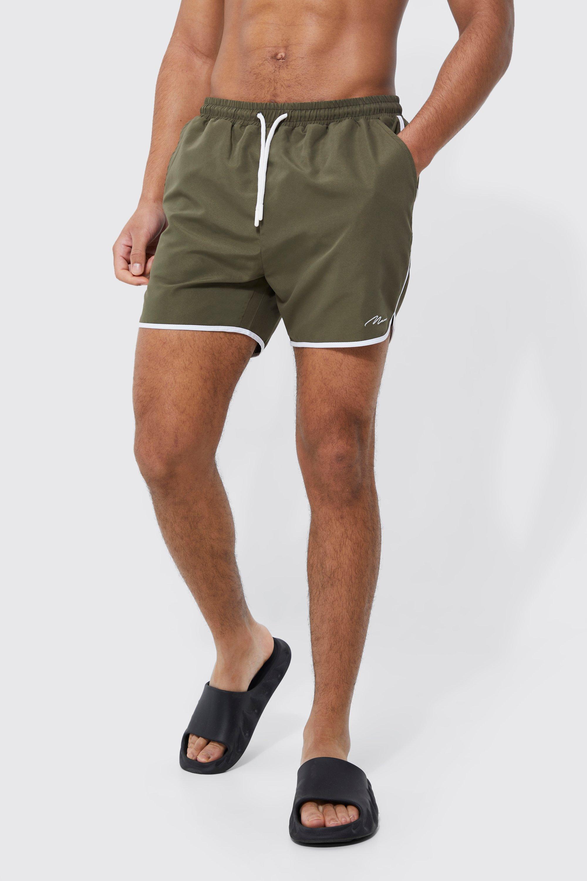 boohooMAN Man Signature Runner Swim Trunks