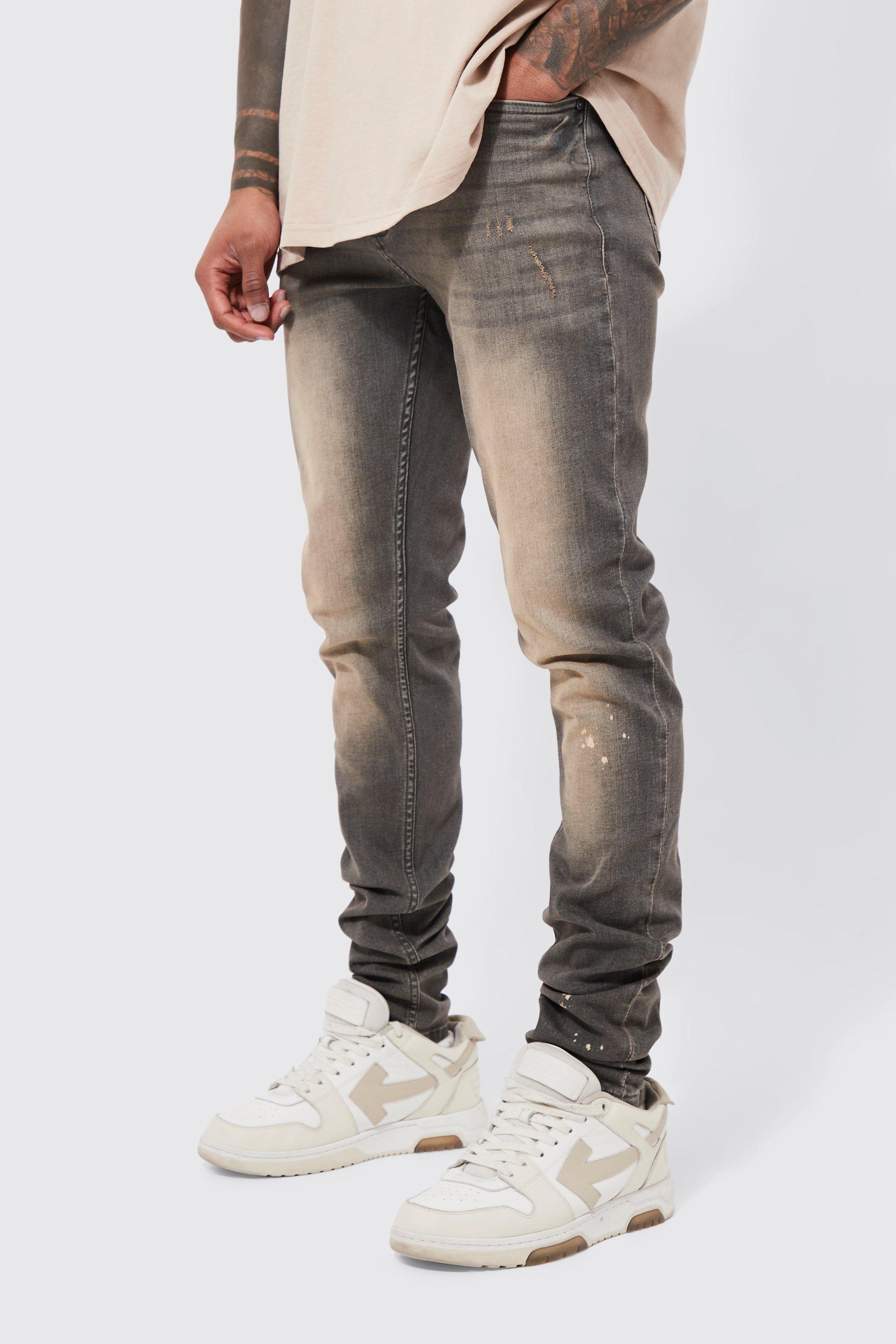 Skinny Stretch Stacked Tinted Jeans