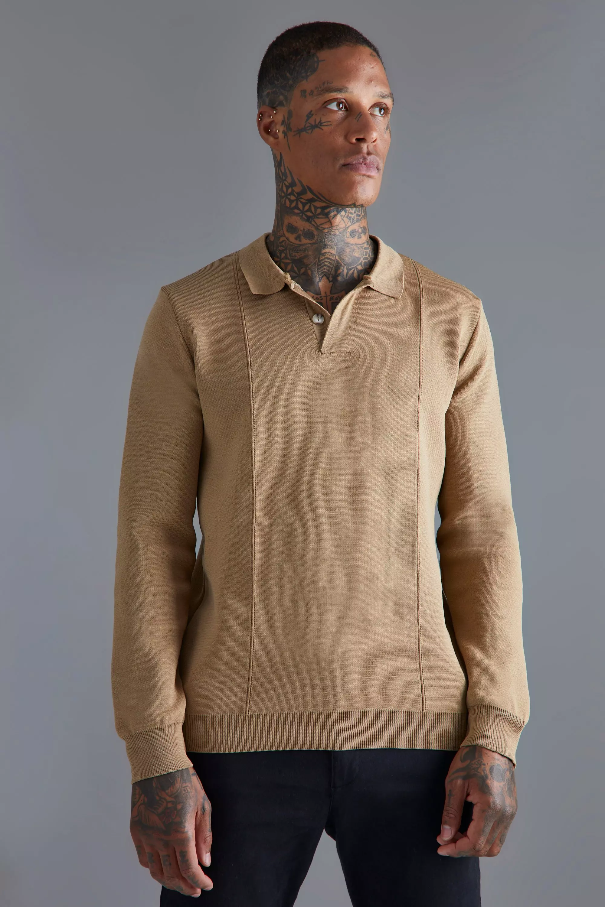 Long placket polo sale
