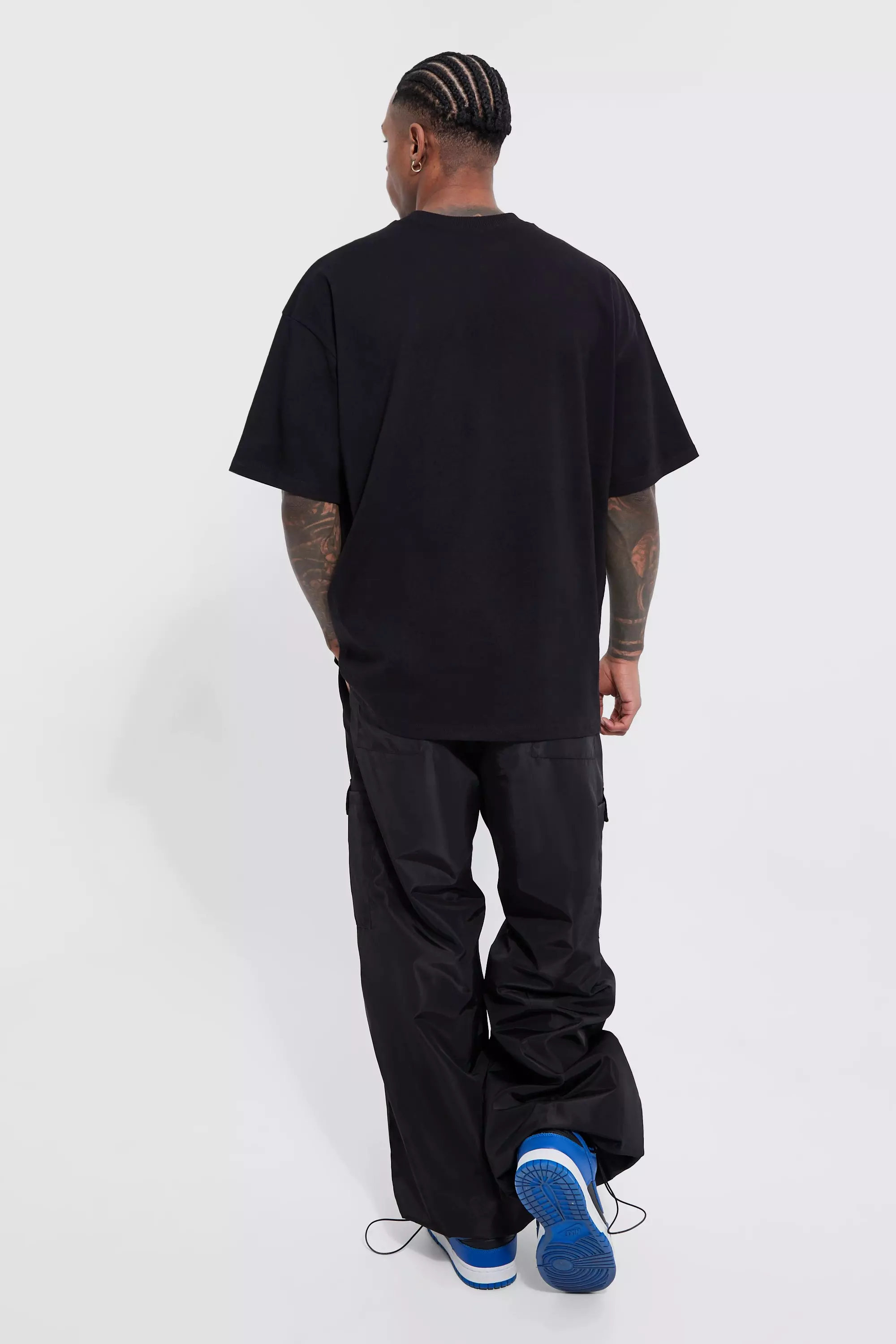 Black Oversized Official Gravestone T-Shirt Met Print alternatieve afbeelding