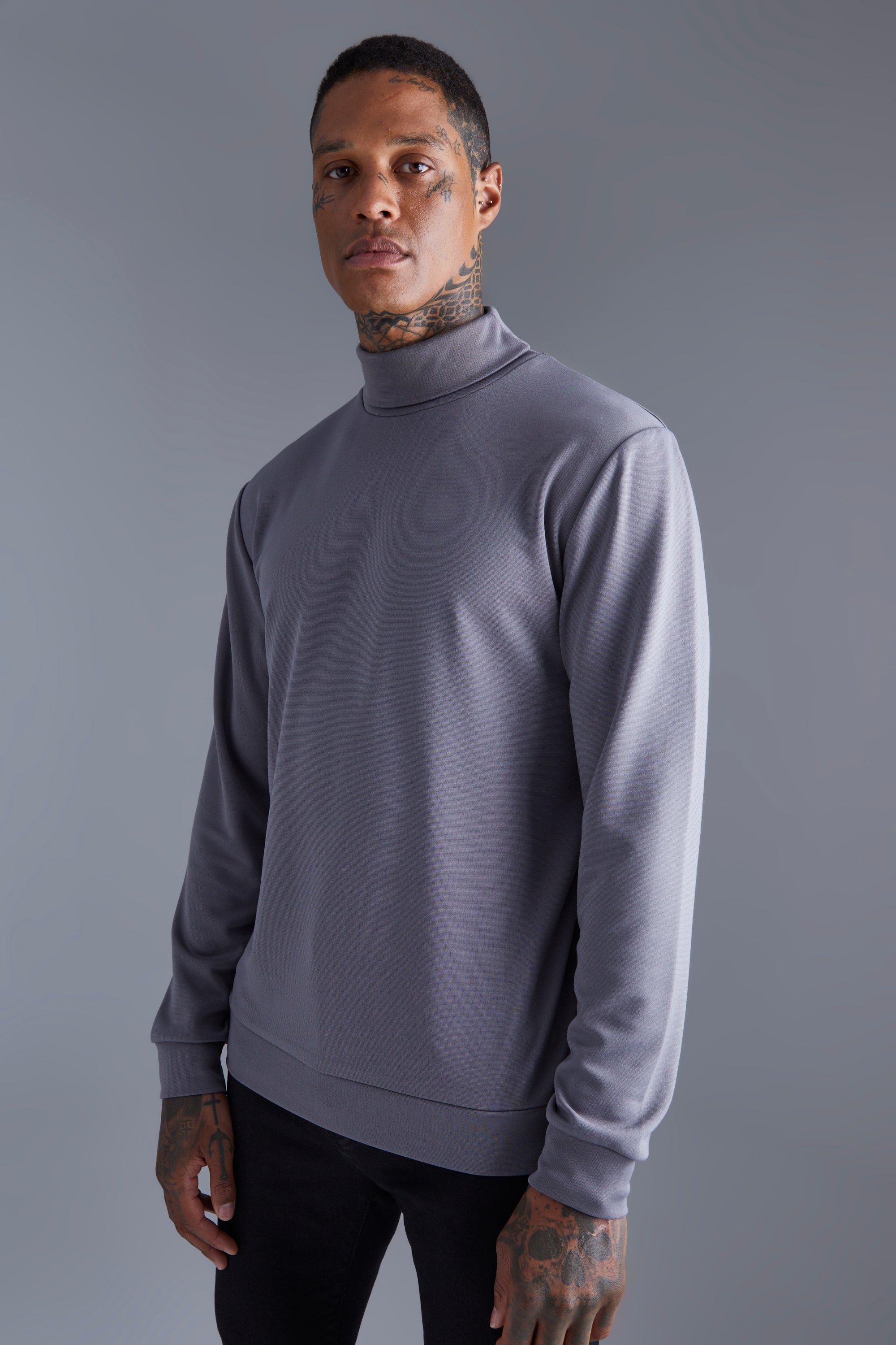 High collar sale sweatshirt mens