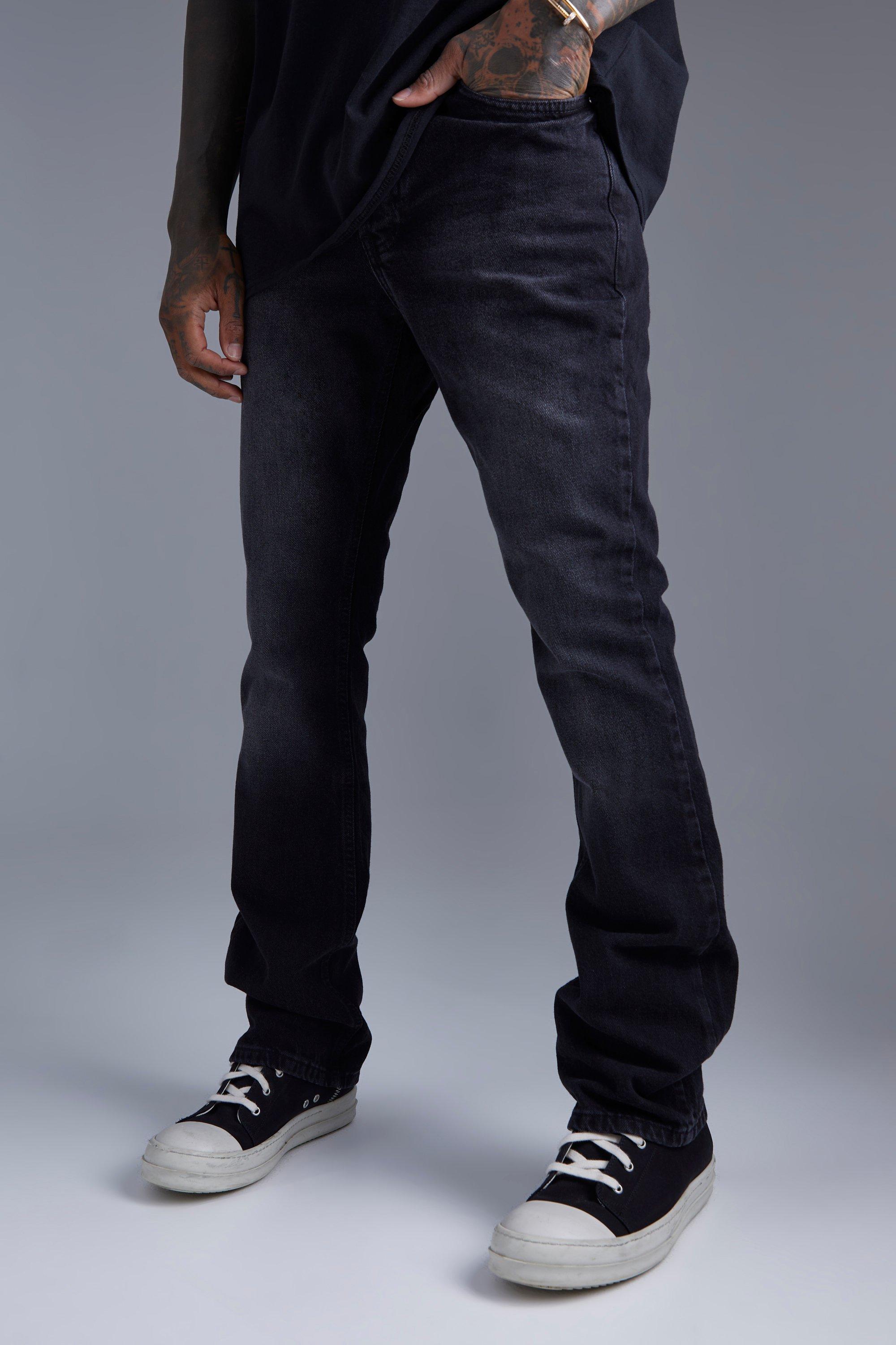 Slim Rigid Flare Jeans | boohooMAN