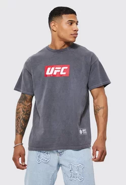 Charcoal Grey Ufc Washed License T-shirt