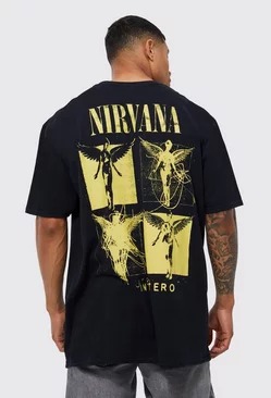 Oversized Nirvana License T-shirt Black