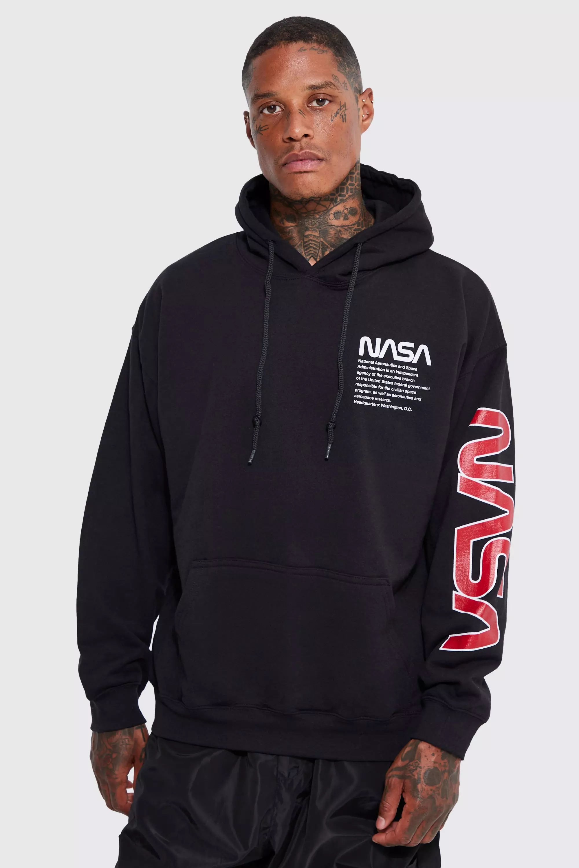 Boohooman nasa hoodie sale