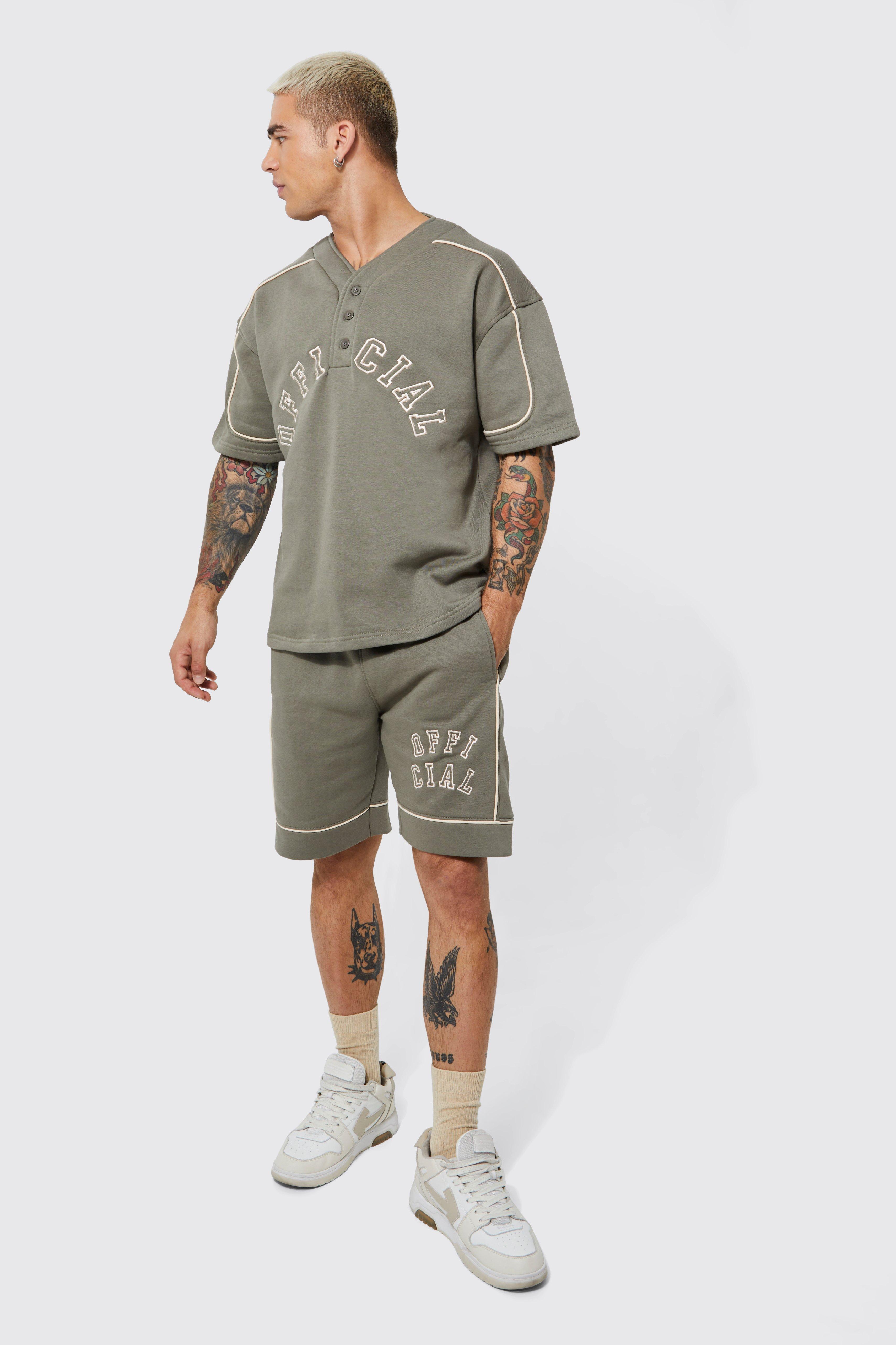 Oversized Official Baseball Polo And Short Set