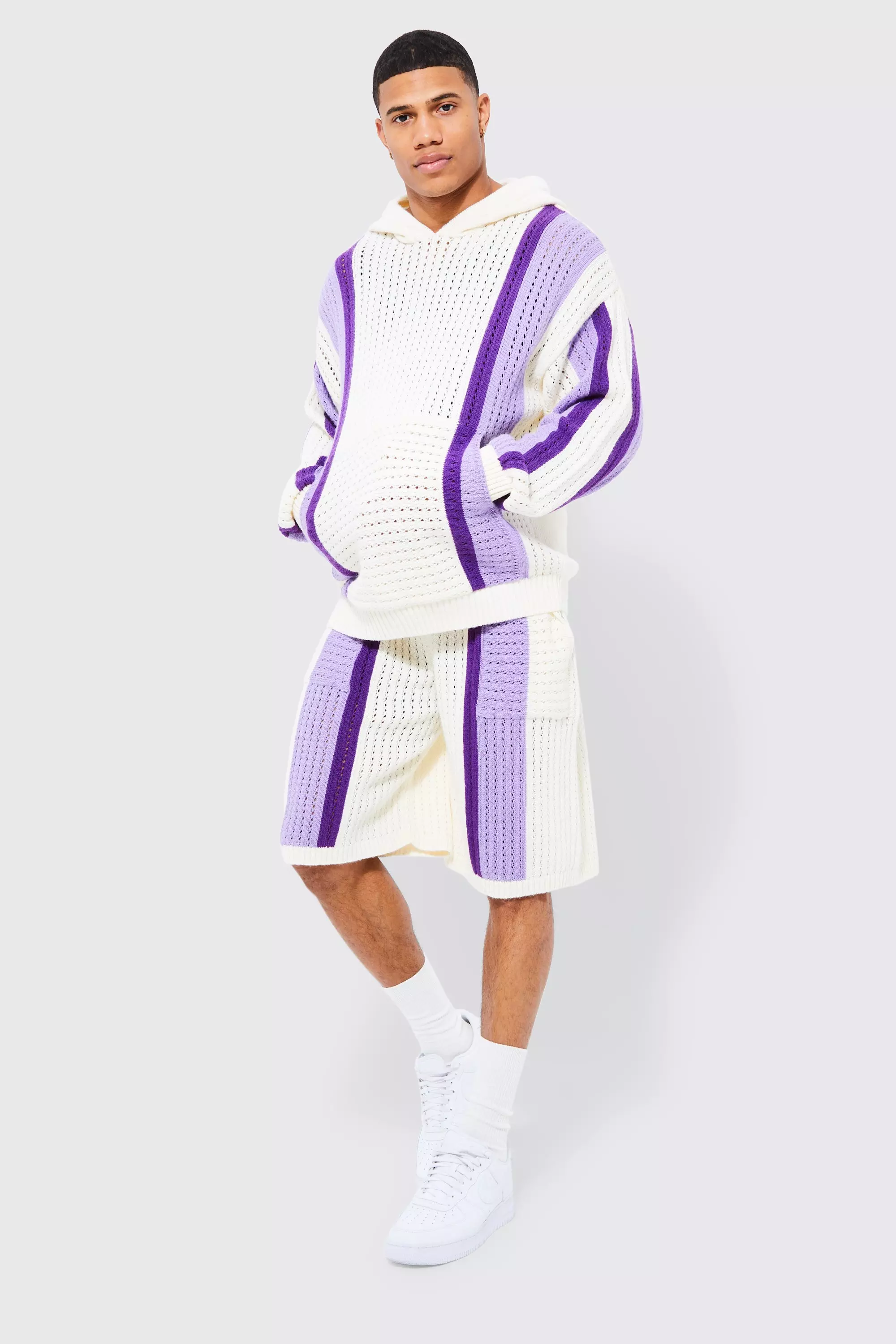 【BAON】[unisex] Tomendi Over Knit Hoodie 86418_Flint_and_Tinder_Recycle