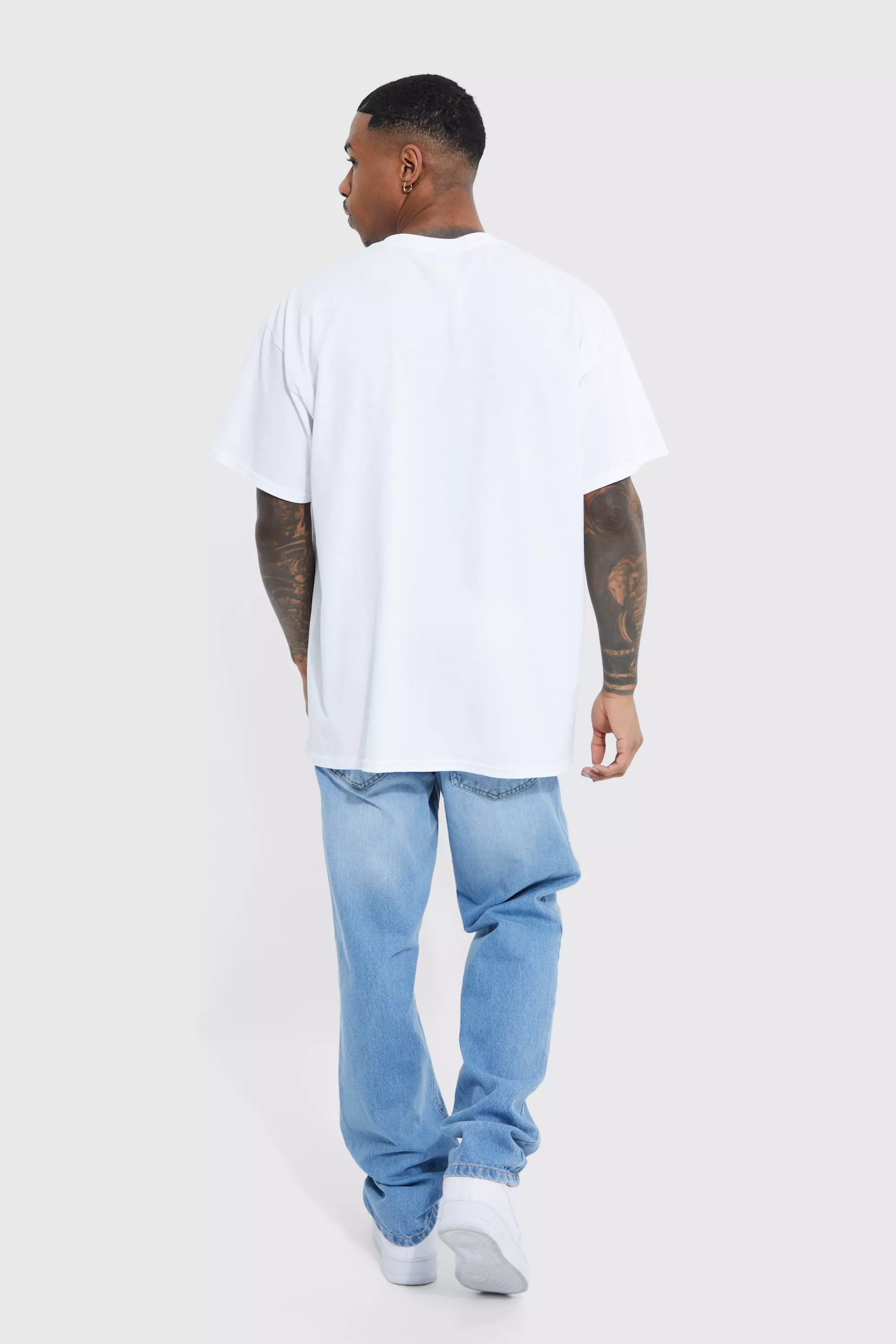 White Oversized Monsters Inc License T-shirt alternative image