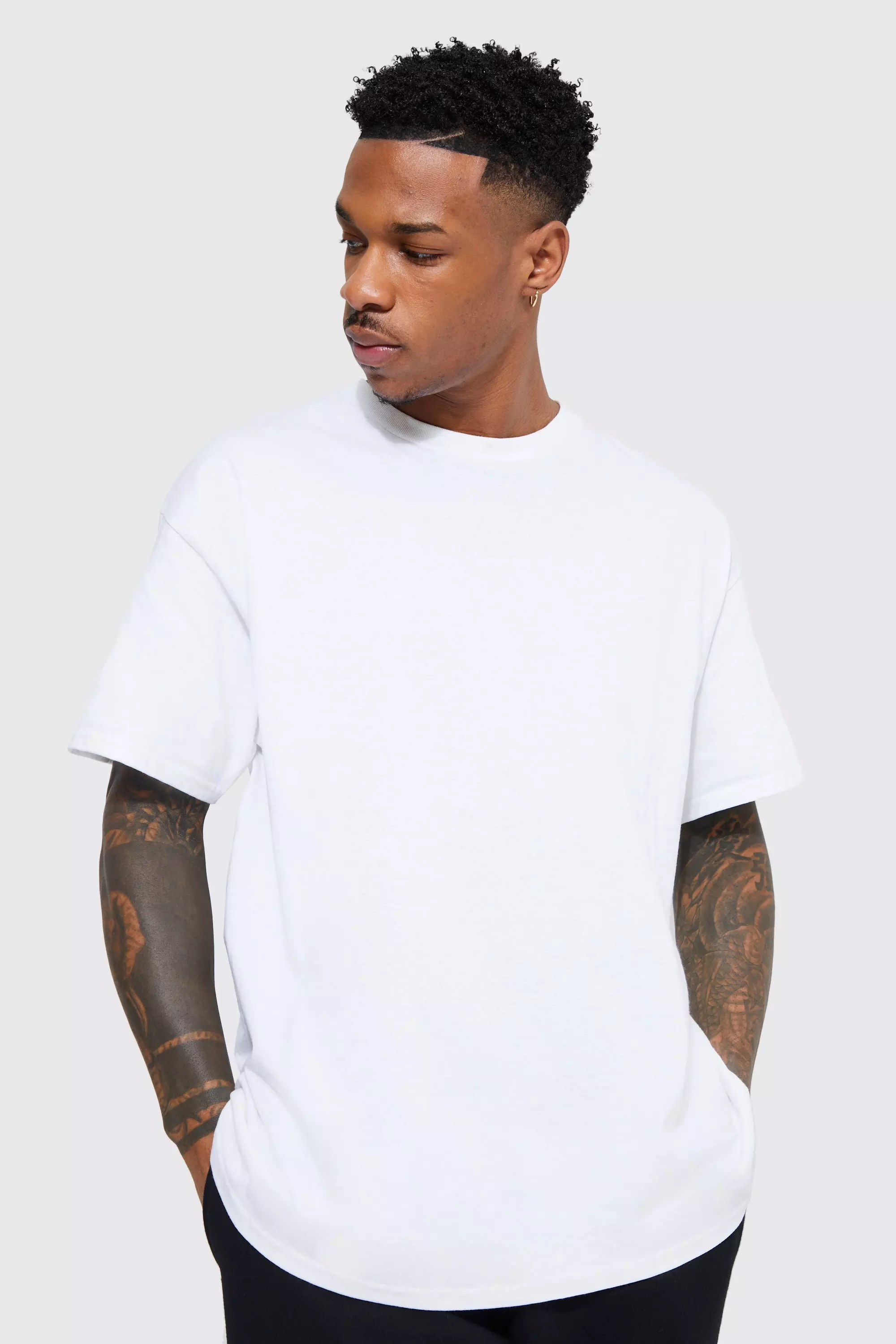 White Oversized Warner Bros Logo License T-shirt alternative image
